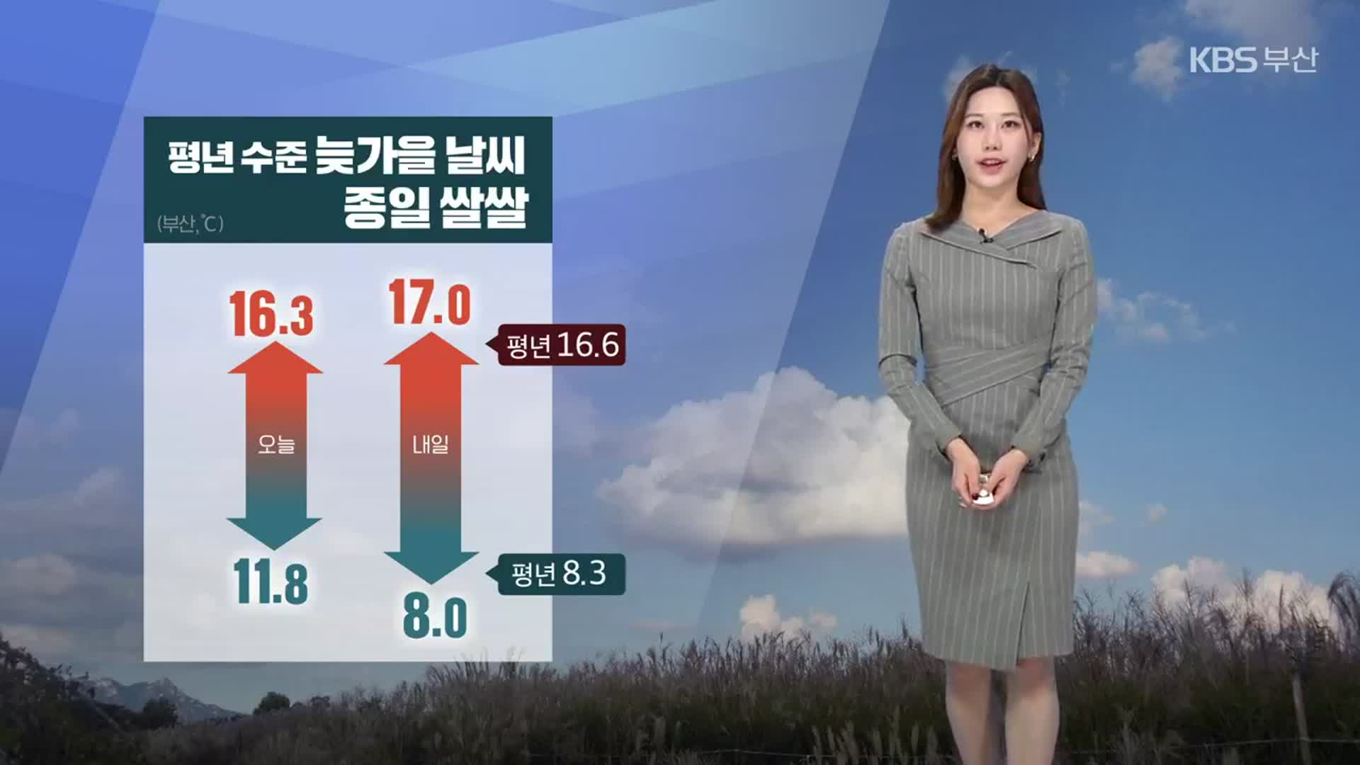 [날씨] 부산 내일 아침 8도 종일 ‘쌀쌀’…체감 온도 ↓