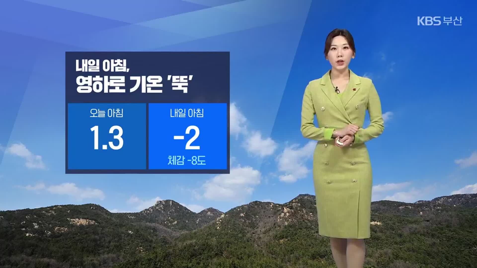 [날씨] 부산 내일 아침 영하로 기온 ‘뚝’…부·울·경 건조주의보