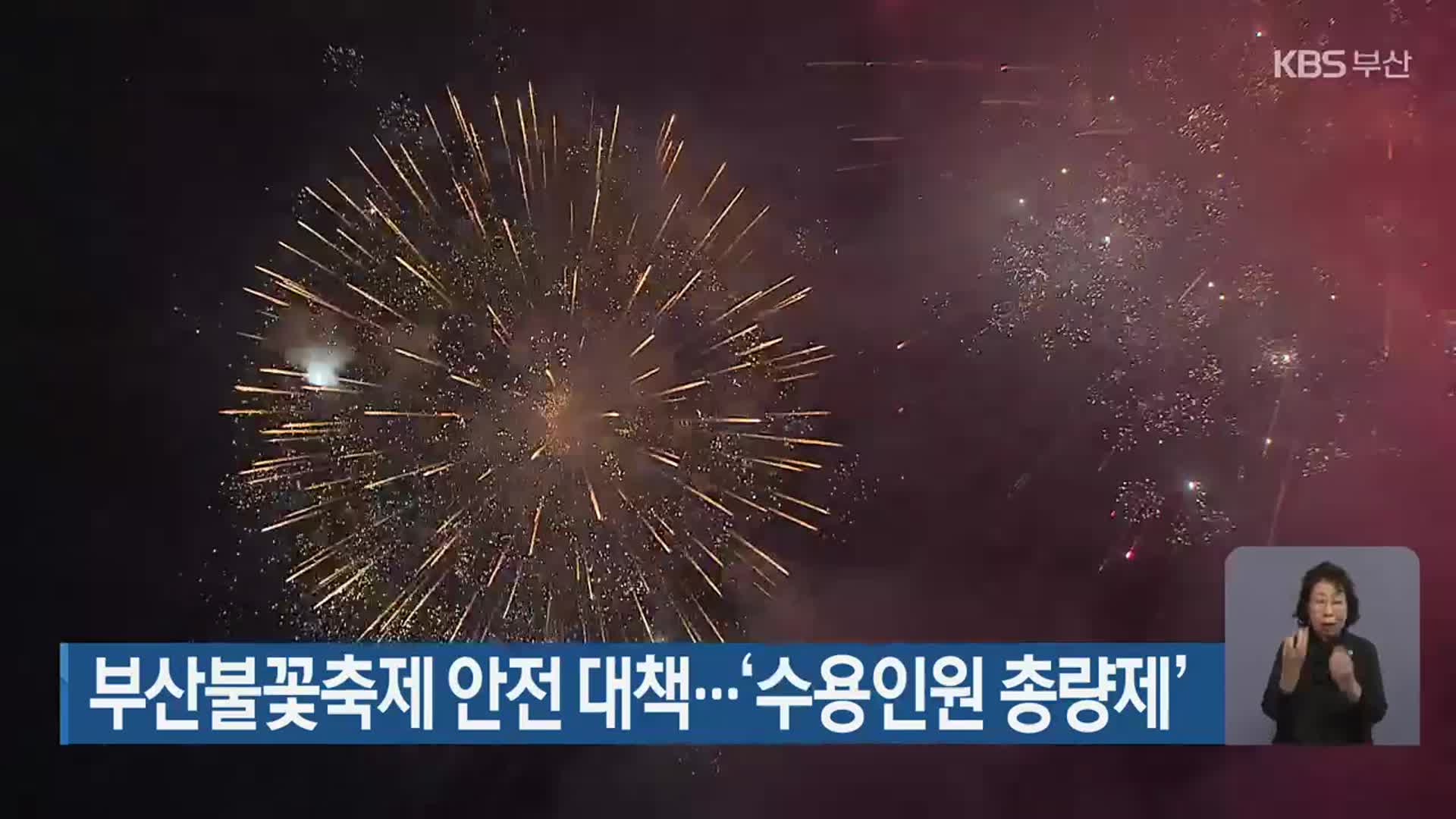 부산불꽃축제 안전 대책…‘수용인원 총량제’
