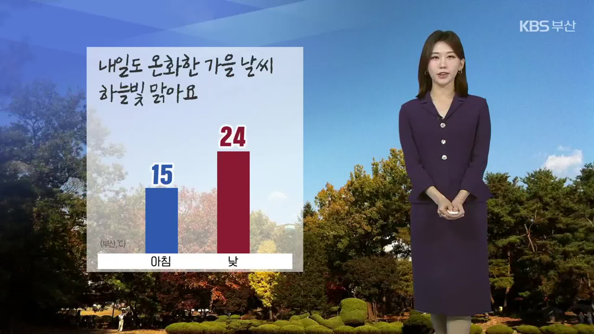 [날씨] 부산 내일도 온화한 가을…한낮 24도