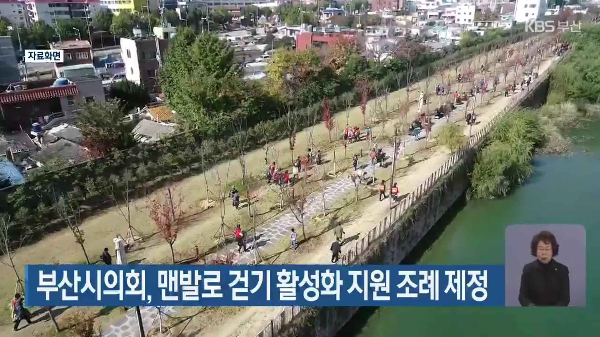 부산시의회, 맨발로 걷기 활성화 지원 조례 제정