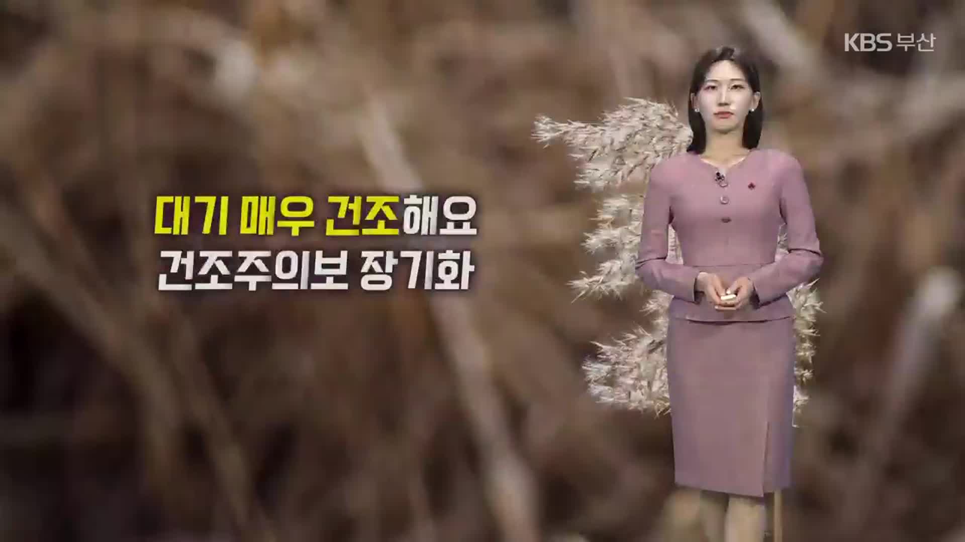 [날씨] 부산 대기 매우 건조…기온 오름세, 내일 낮 10도