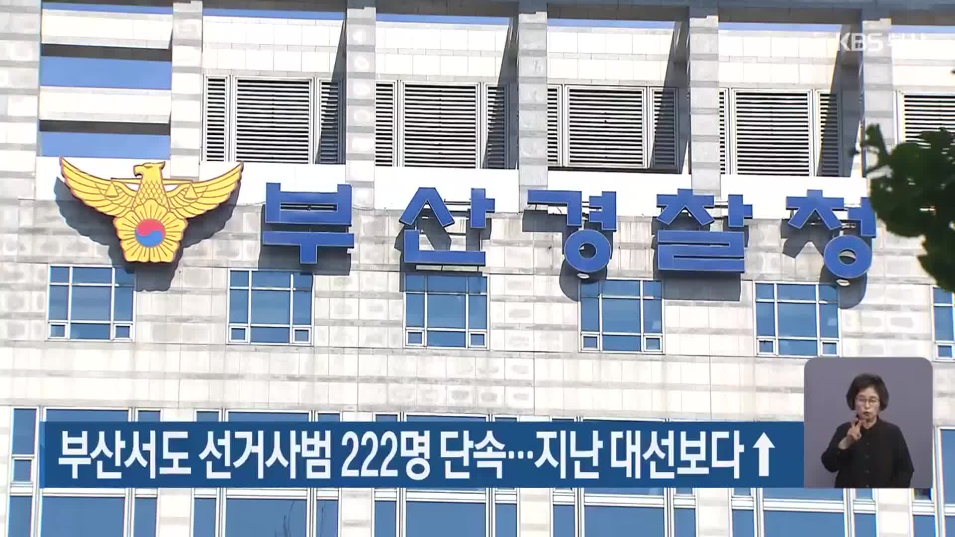 부산서도 선거사범 222명 단속…지난 대선보다 ↑