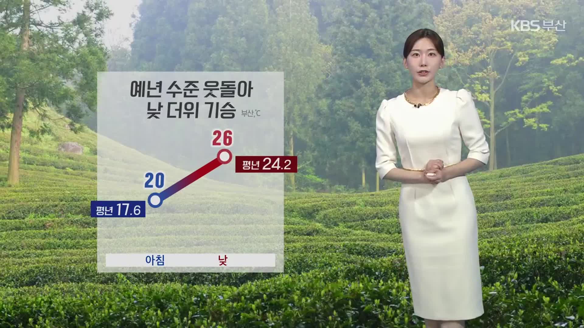 [날씨] 부산 당분간 낮 더위 기승…자외선·오존 주의!