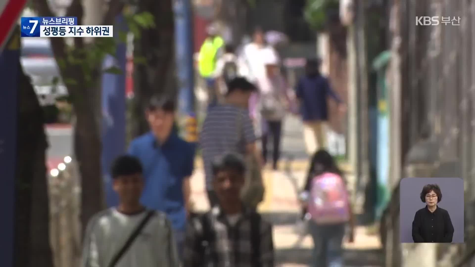부산 성평등 지수 ‘추락’…정책 개발 뒷전