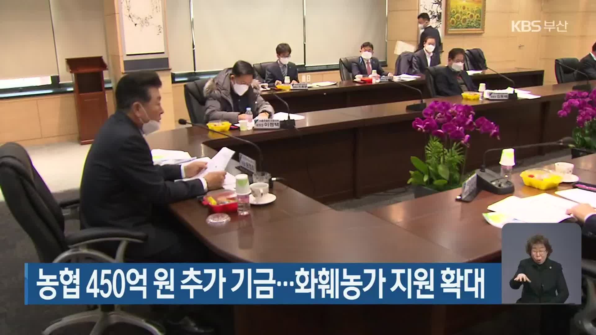 농협 450억 원 추가 기금…화훼농가 지원 확대