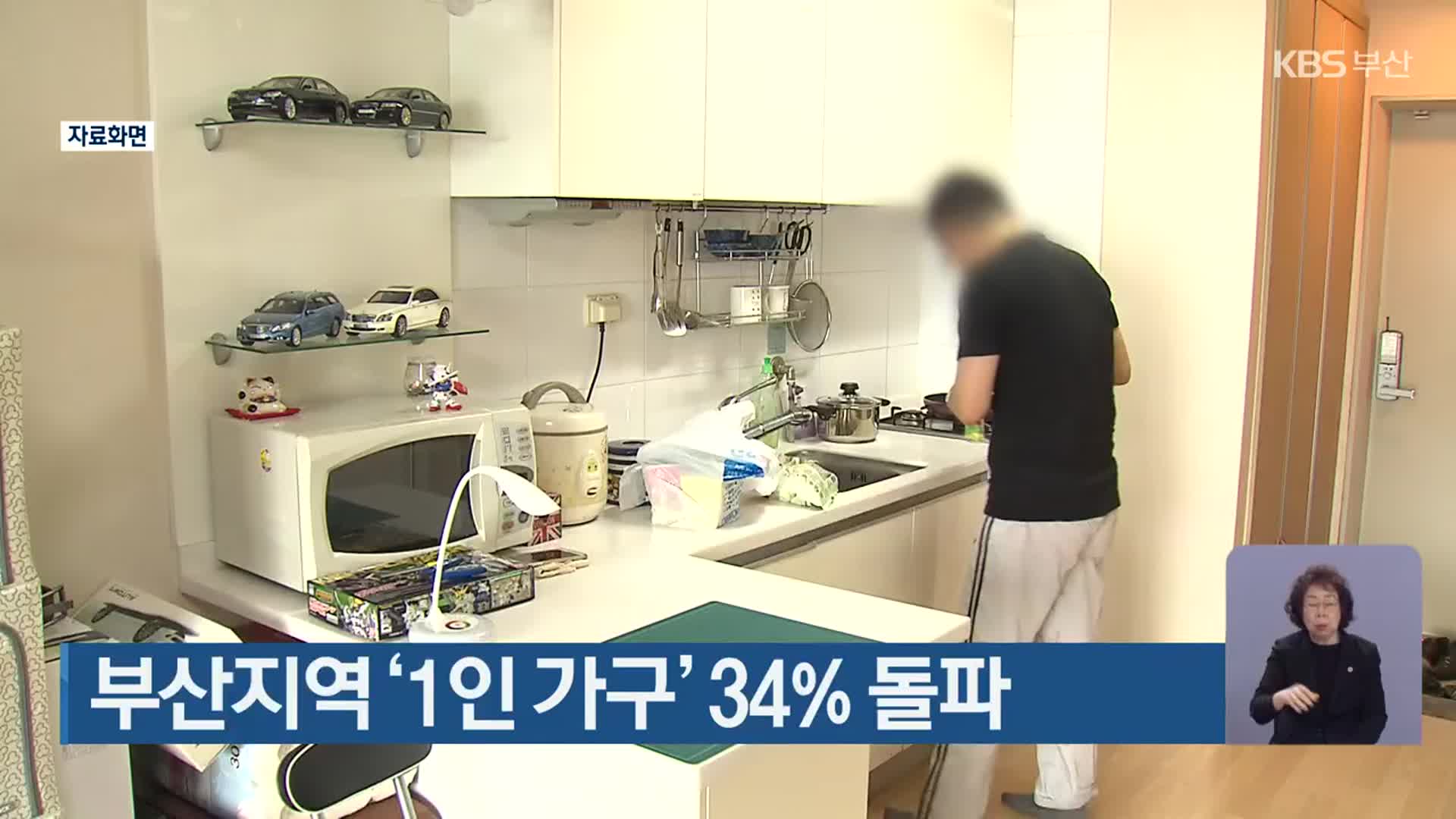 부산지역 ‘1인 가구’ 34% 돌파