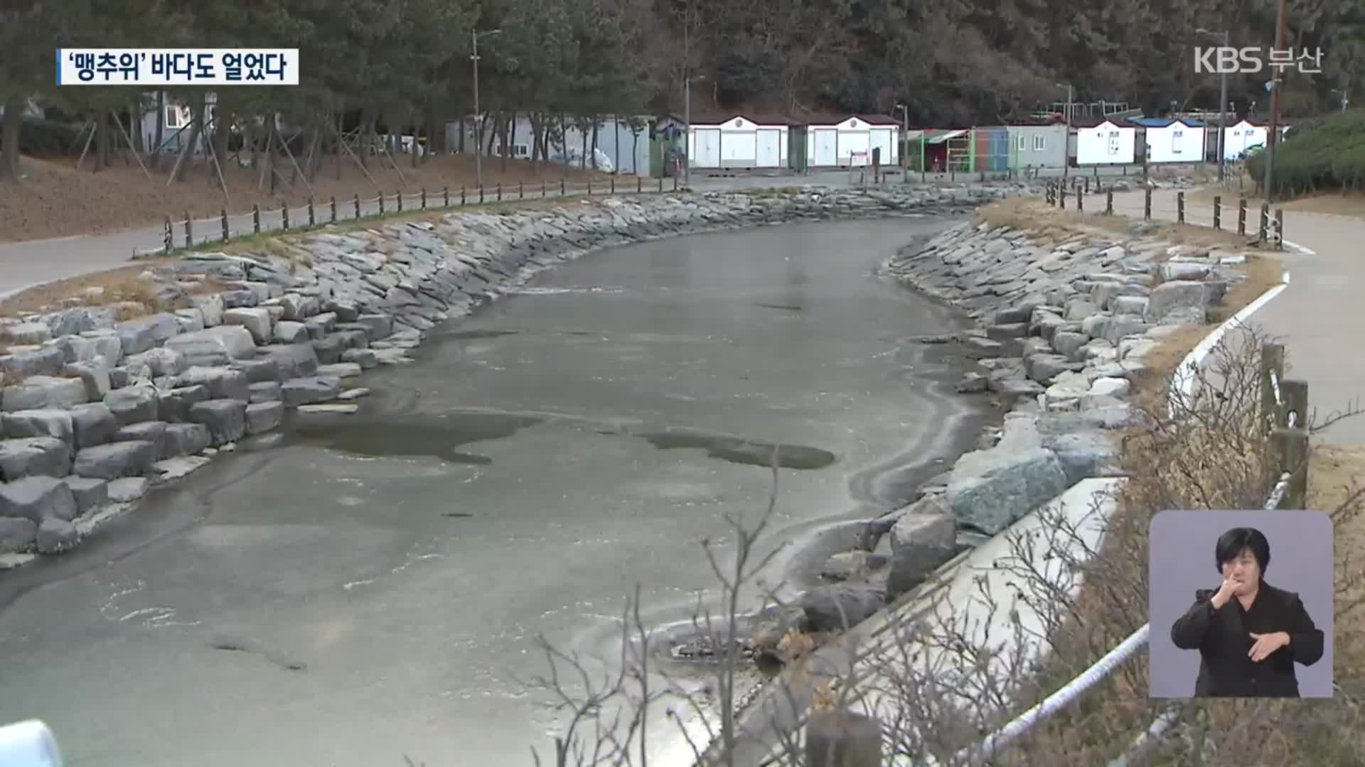 부산 영하 10도 ‘맹추위’…한파 피해도 잇따라