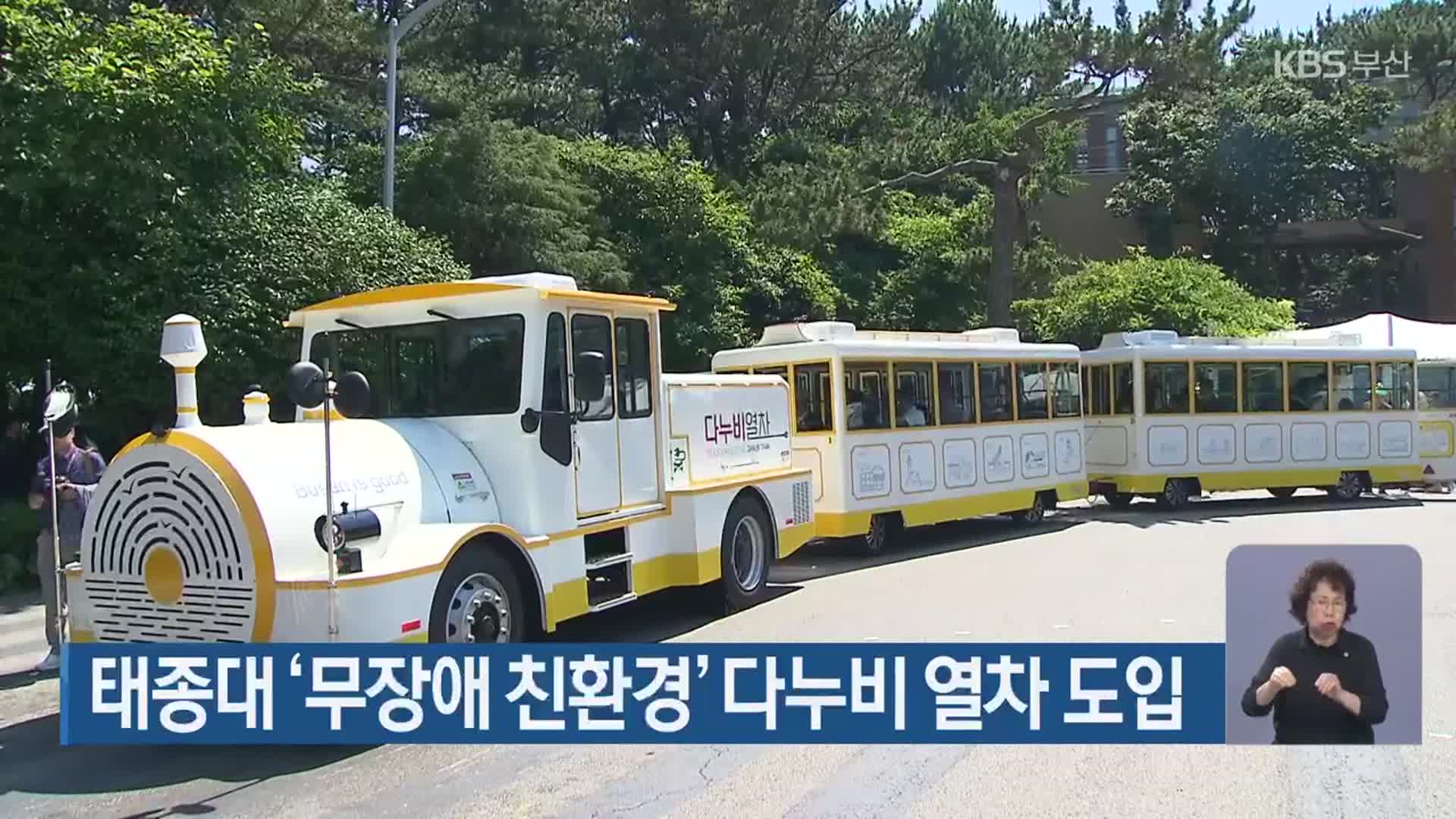 태종대 ‘무장애 친환경’ 다누비 열차 도입
