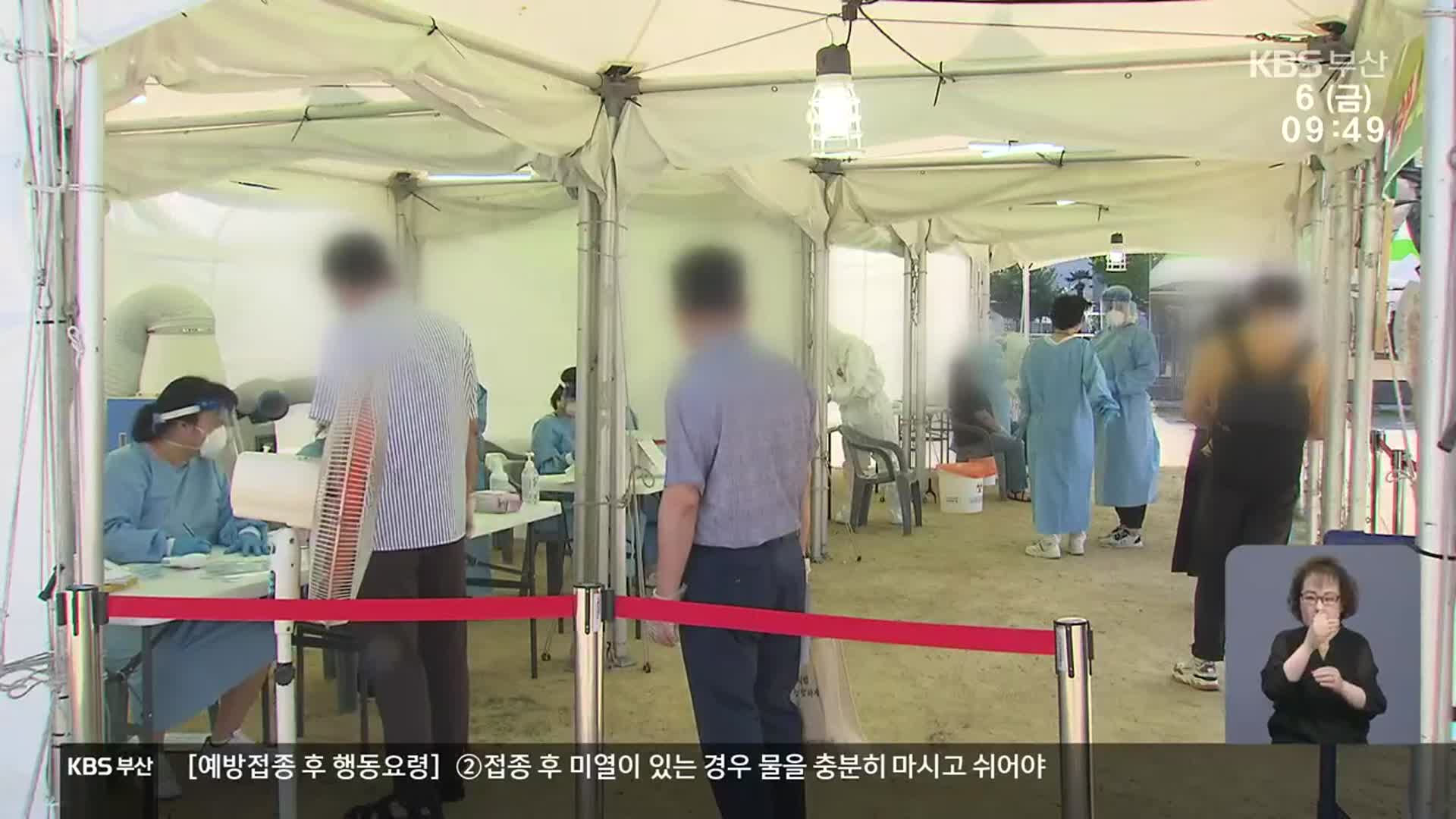 부산, 확산세 속 중환자도 증가…‘조기 검사’ 중요