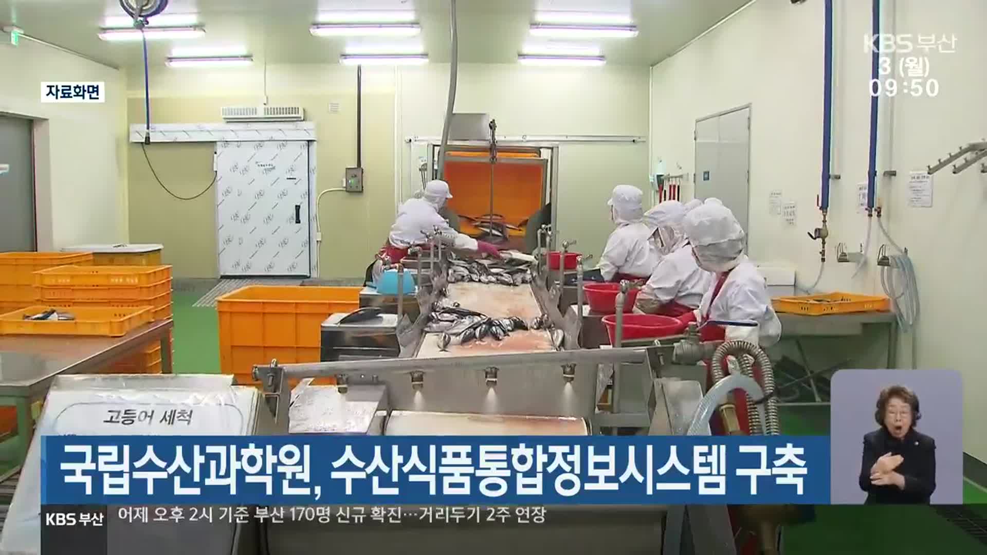 국립수산과학원, 수산식품통합정보시스템 구축