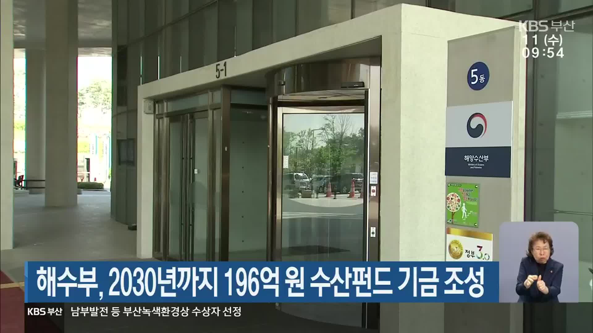 해수부, 2030년까지 196억 원 수산펀드 기금 조성