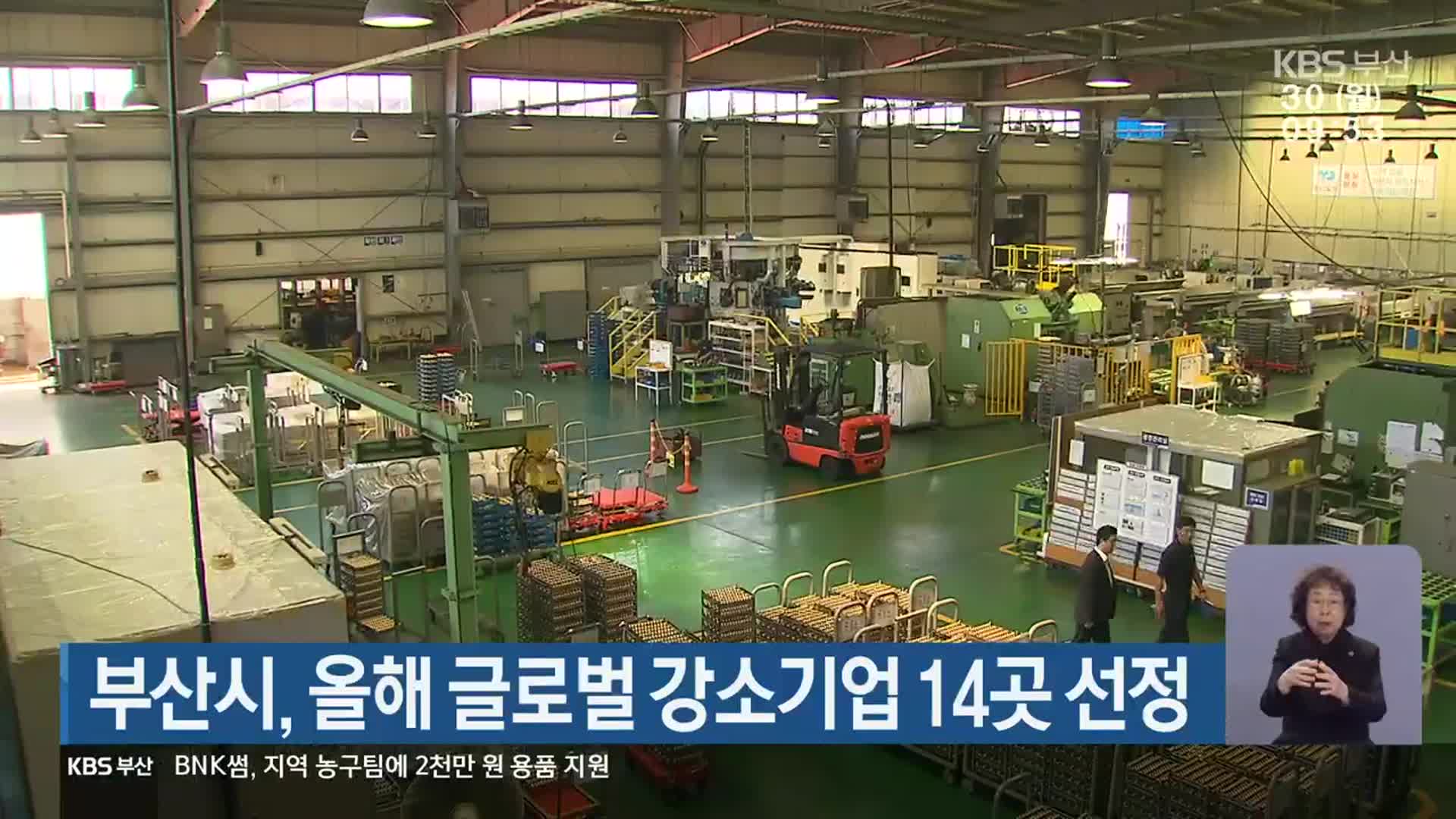 부산시, 올해 글로벌 강소기업 14곳 선정