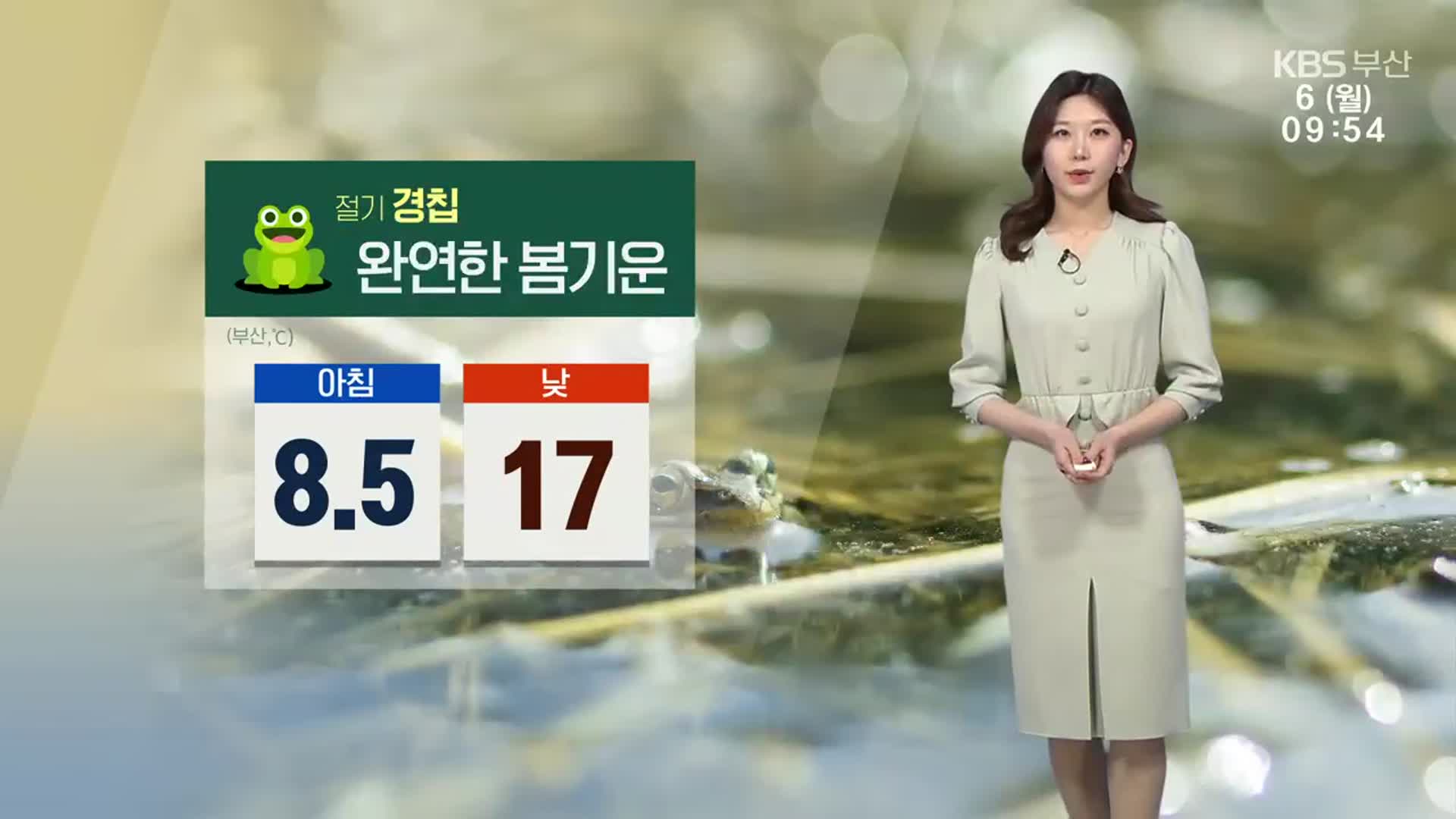 [날씨] 절기 ‘경칩’ 부산 완연한 봄기운…낮 최고 17도