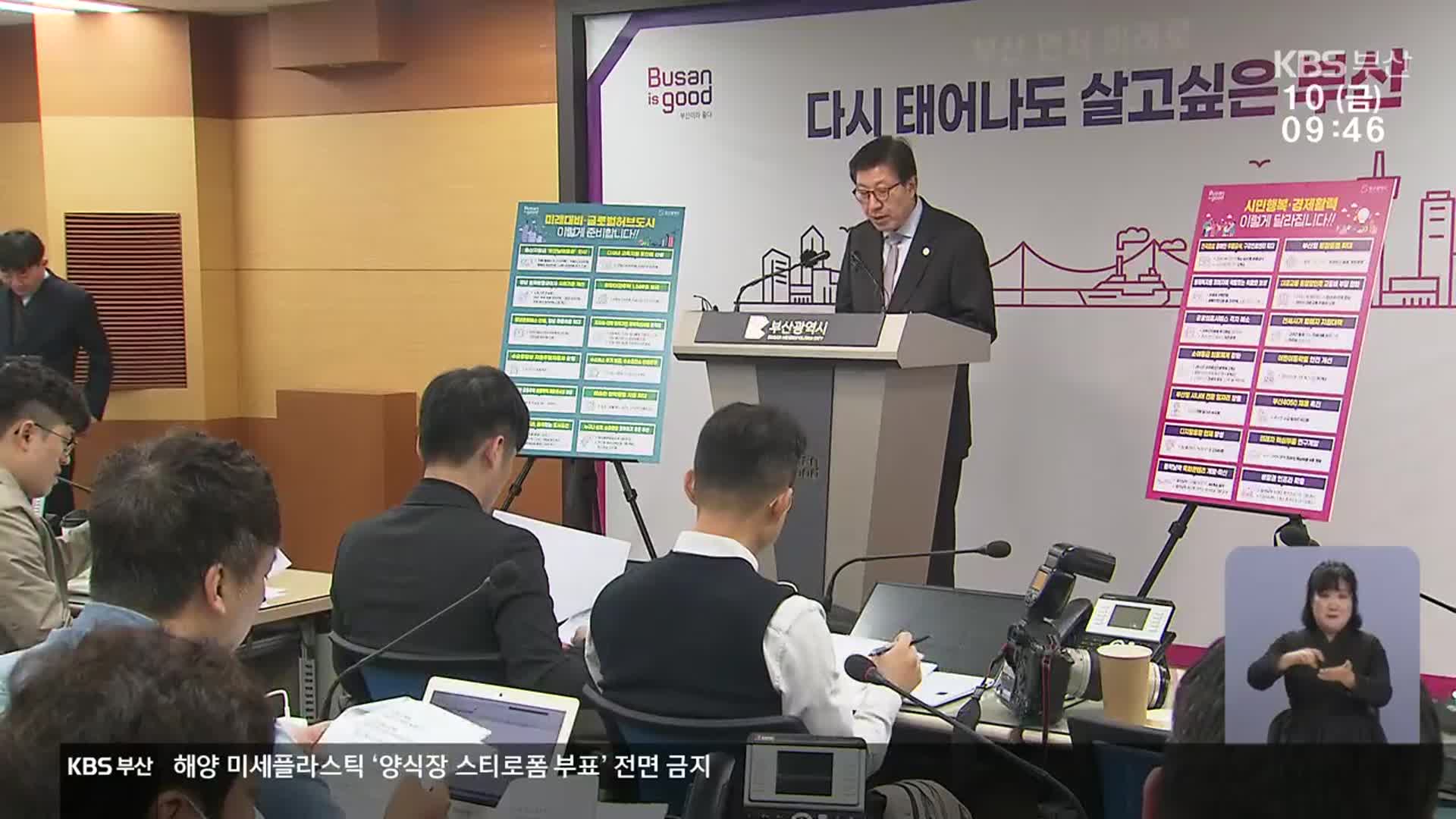 부산시 내년 예산안 15조 7천억 원…“취약계층 배려”