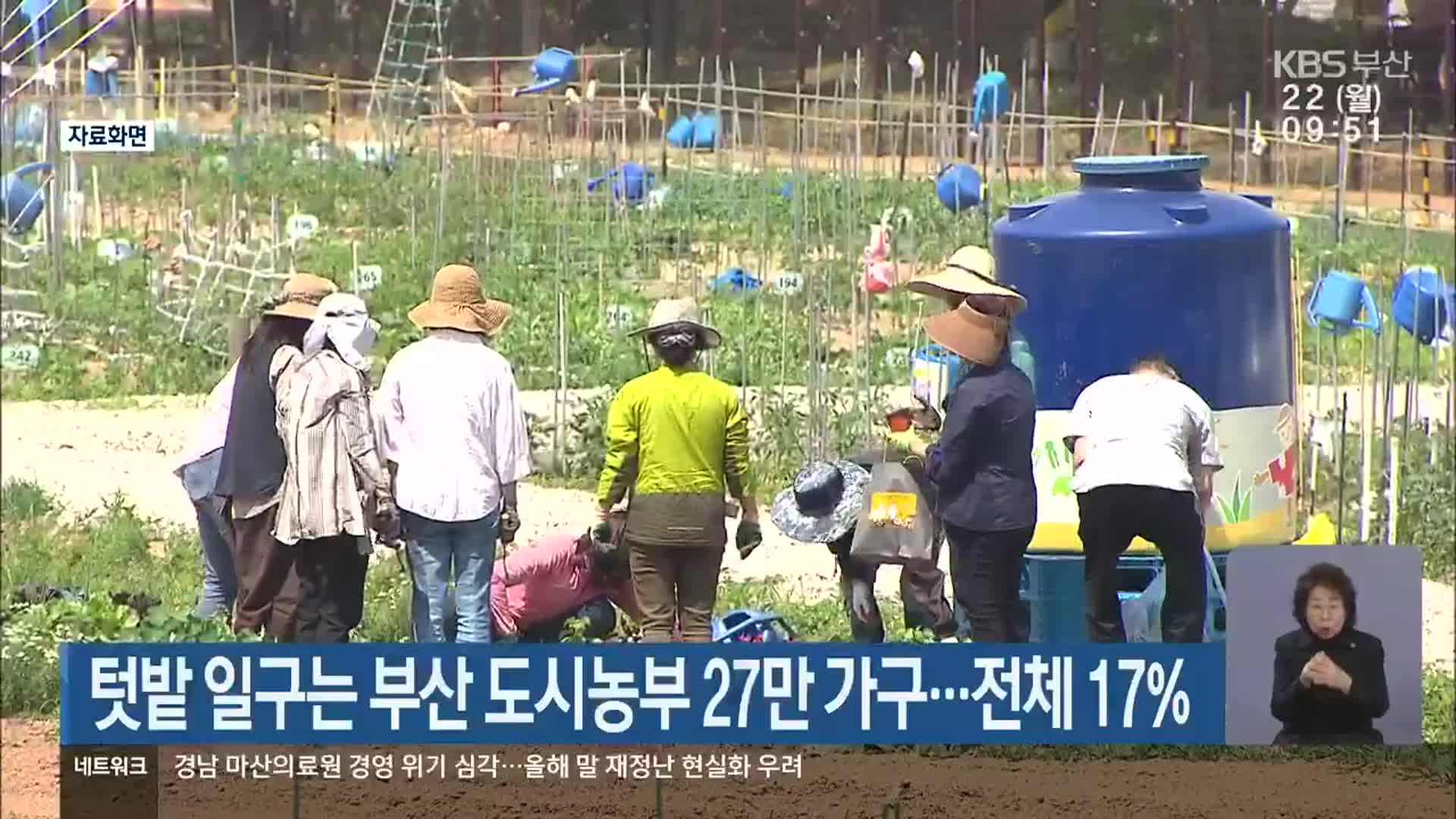 텃밭 일구는 부산 도시농부 27만 가구…전체 17%