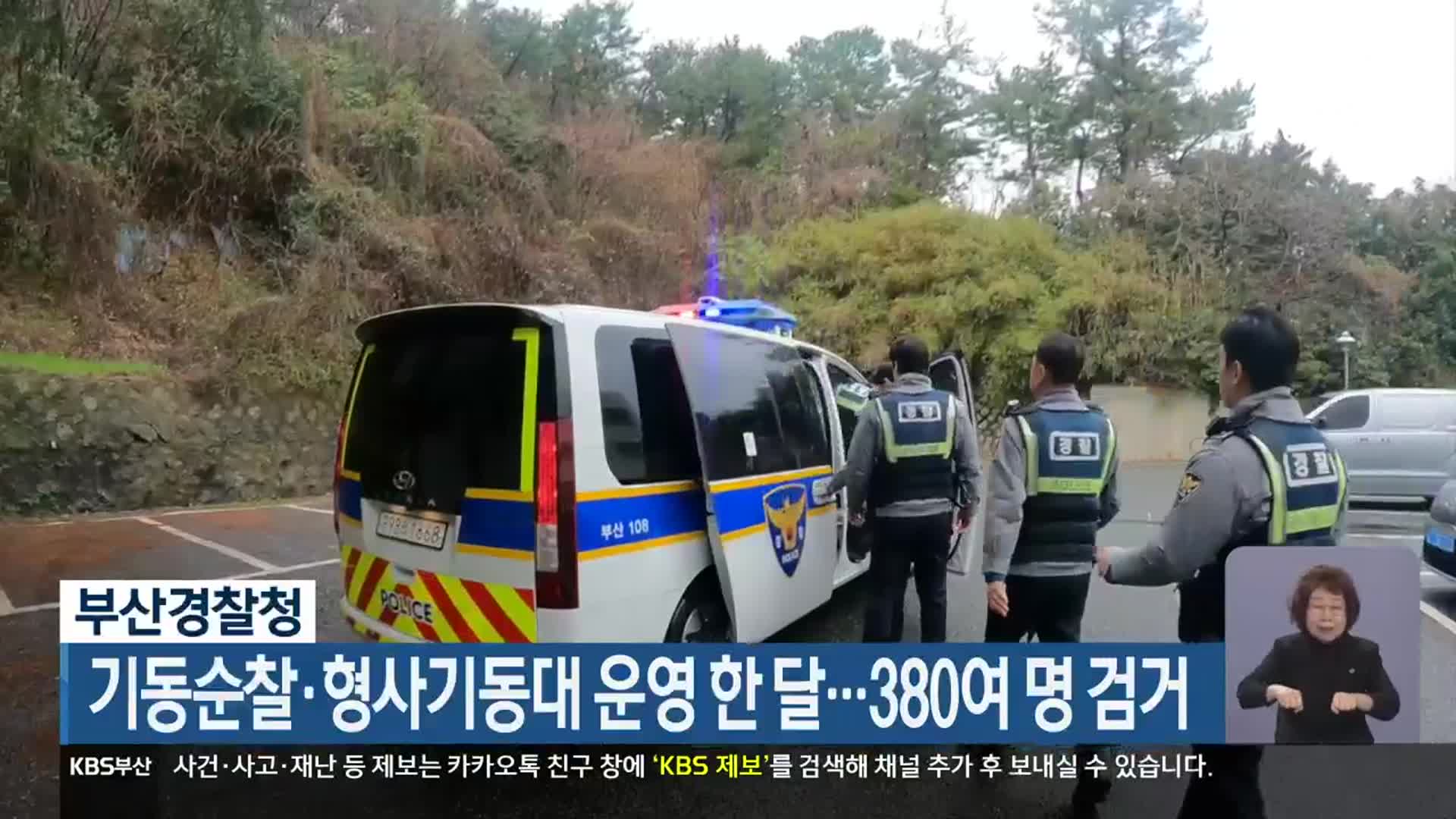 기동순찰·형사기동대 운영 한 달…380여 명 검거