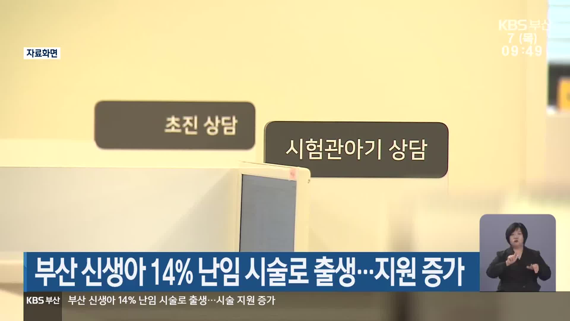 부산 신생아 14% 난임 시술로 출생…지원 증가