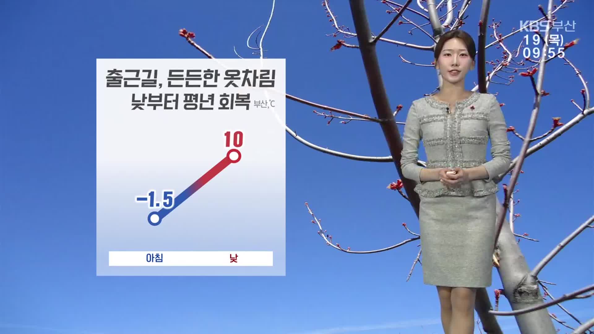 [날씨] 부산 낮부터 평년 기온 회복…건조주의보 장기화