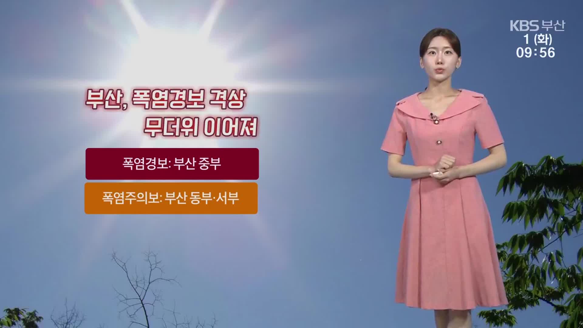[날씨] 부산 무더위 이어져…체감온도 33도↑