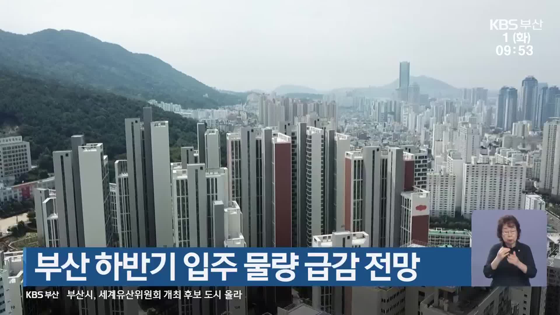 부산 하반기 입주 물량 급감 전망