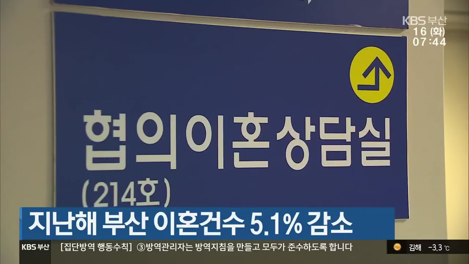 지난해 부산 이혼건수 5.1% 감소