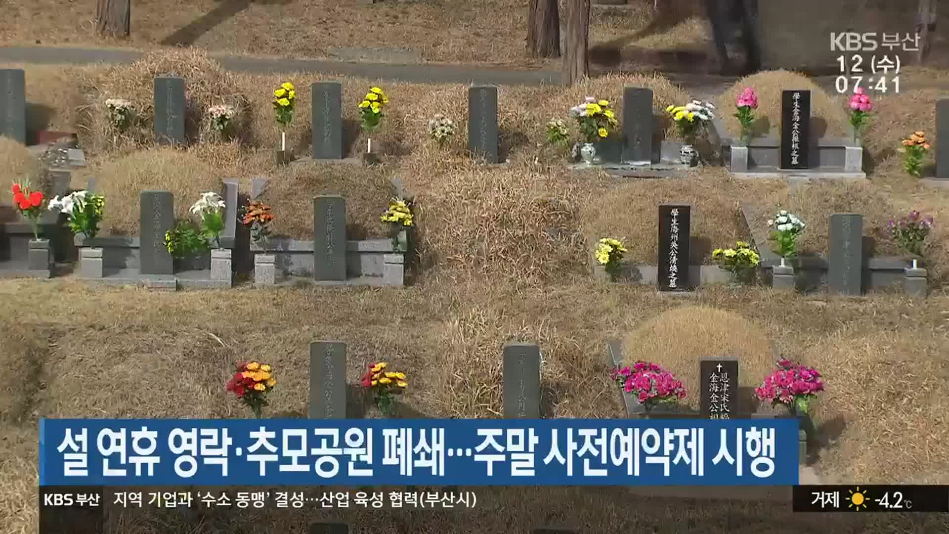 설 연휴 영락·추모공원 폐쇄…주말 사전예약제 시행