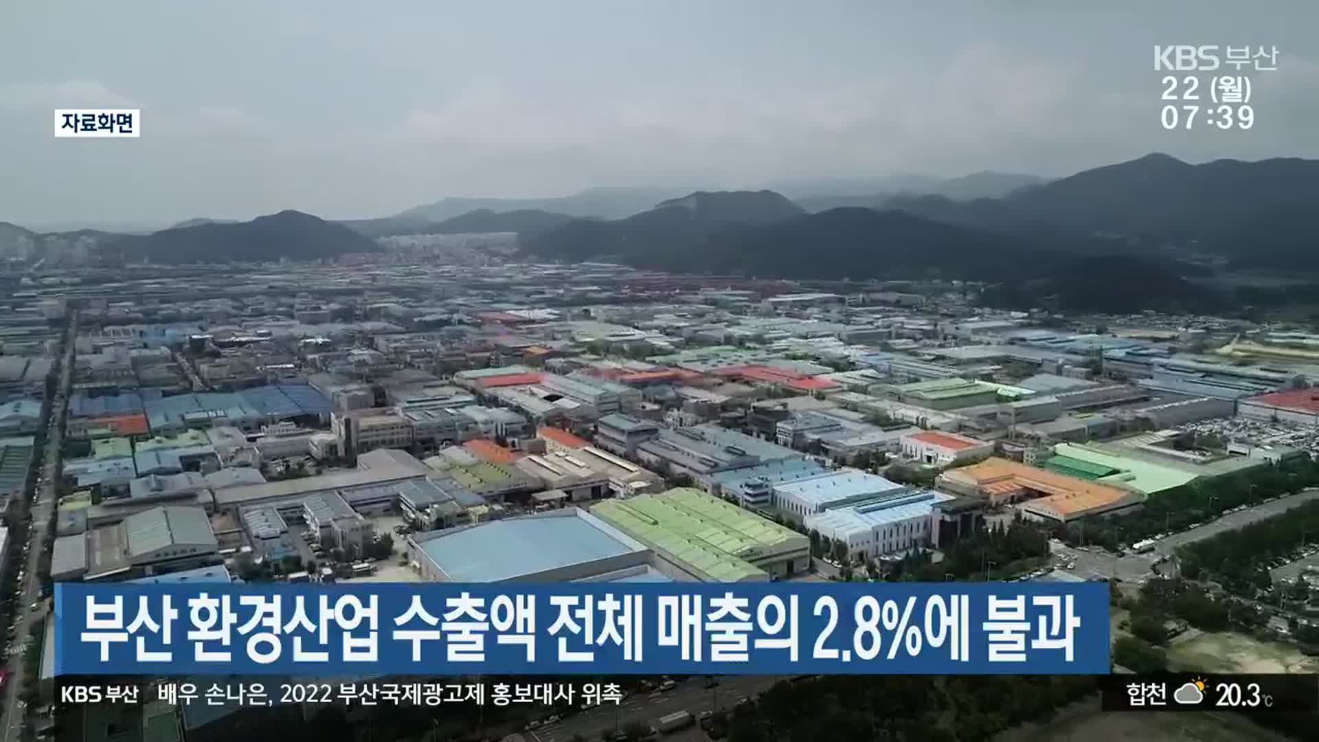 부산 환경산업 수출액 전체 매출의 2.8%에 불과