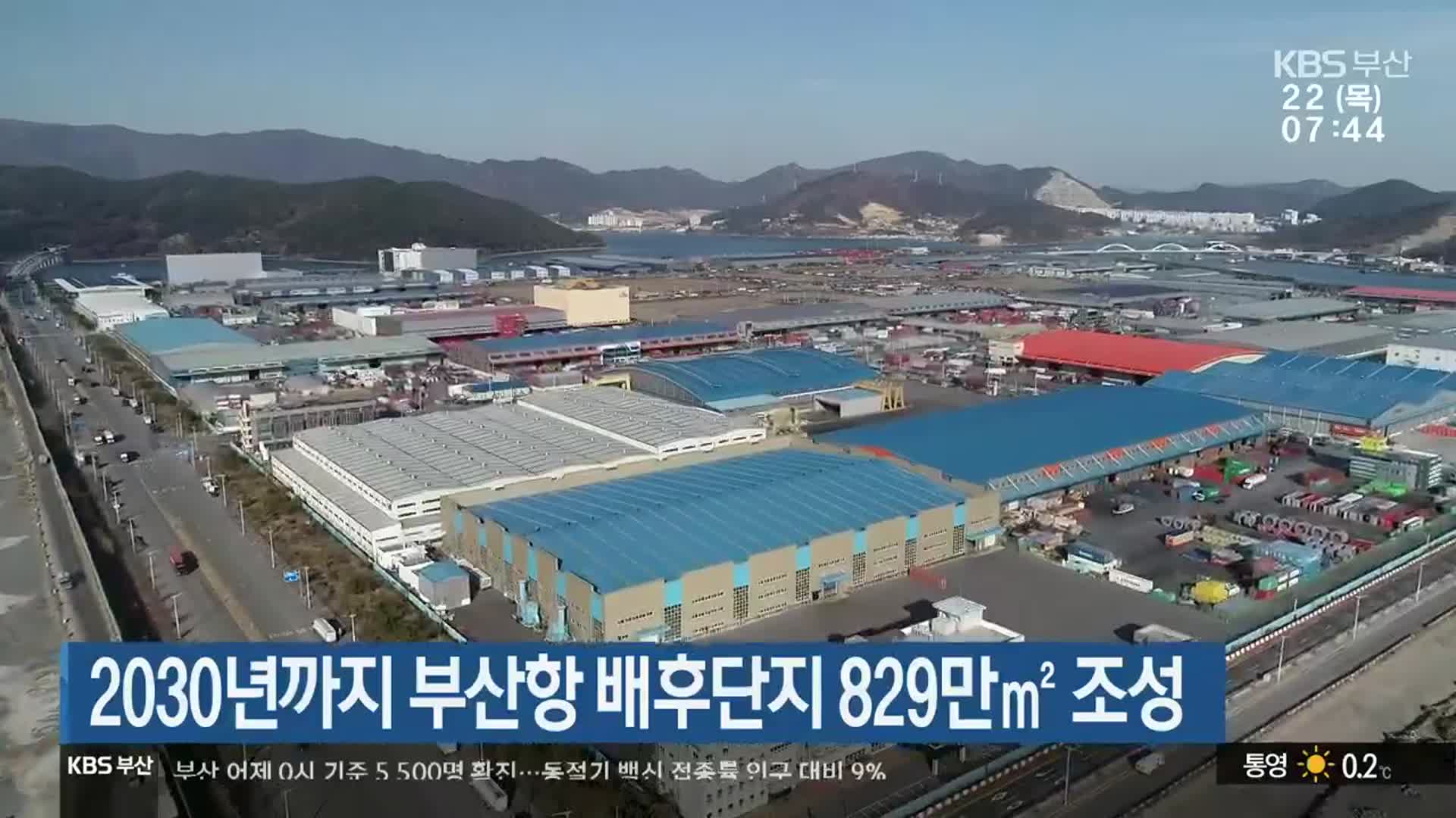 2030년까지 부산항 배후단지 829만㎡ 조성