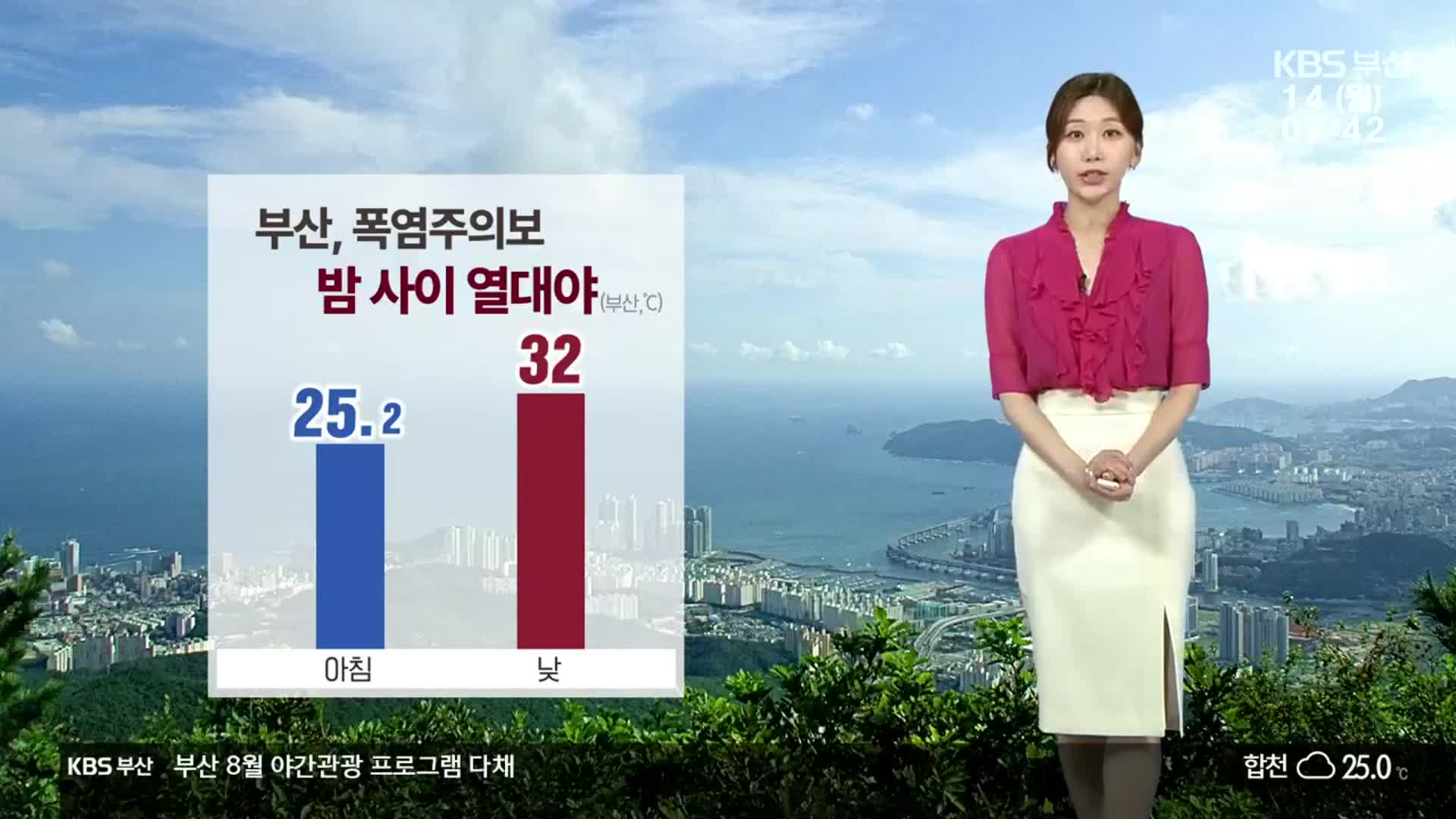 [날씨] 부산 오늘 폭염주의보…낮 최고 32도