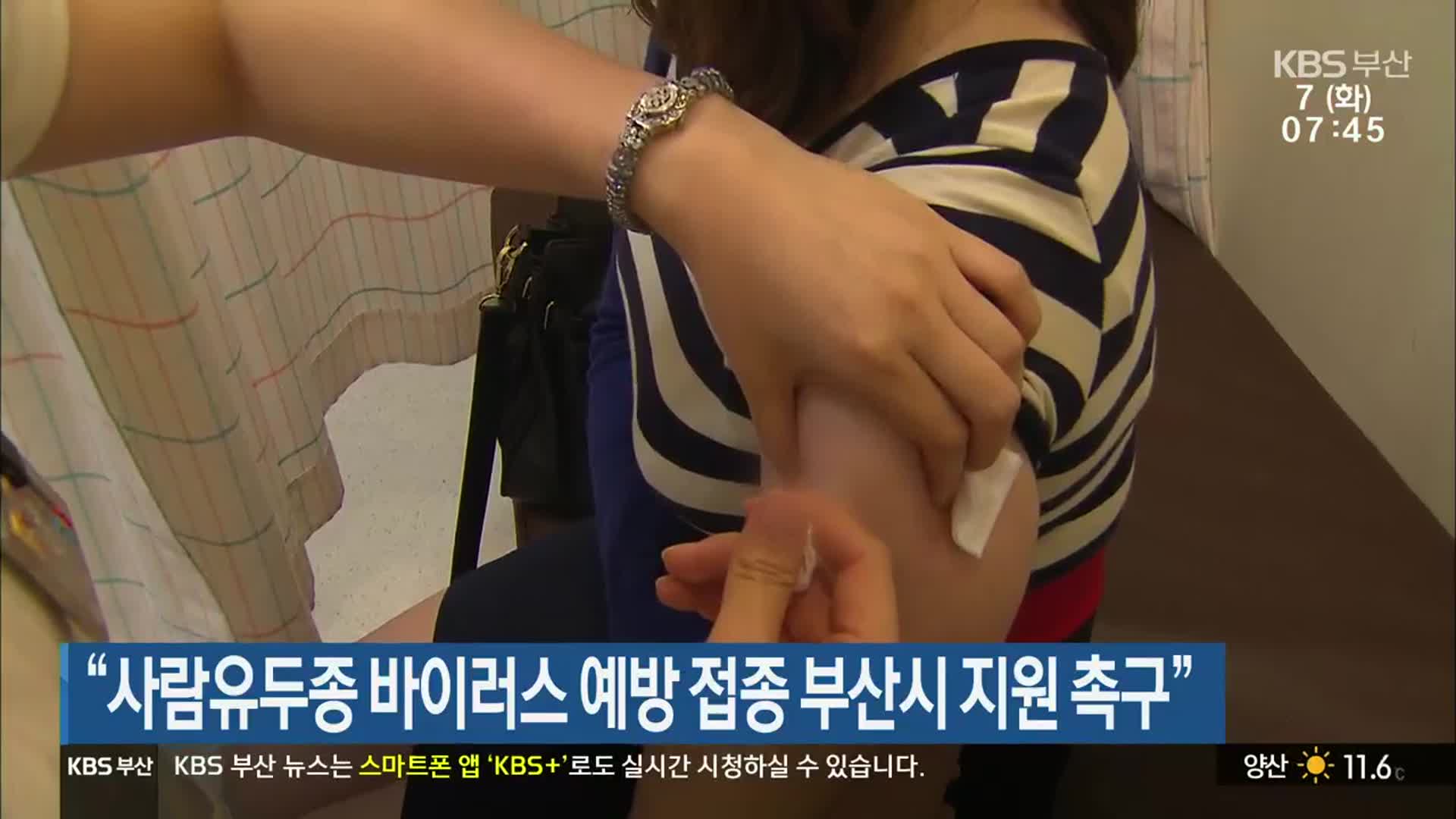 “사람유두종 바이러스 예방 접종 부산시 지원 촉구”