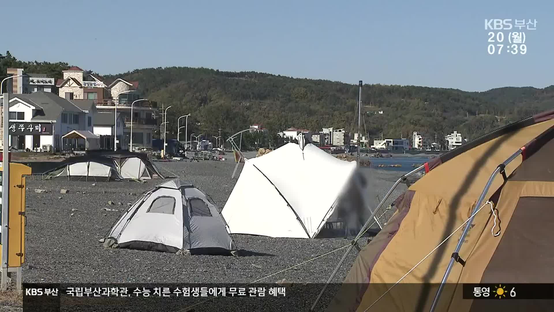 단속 느슨해지자 다시 등장한 ‘알박기 텐트’