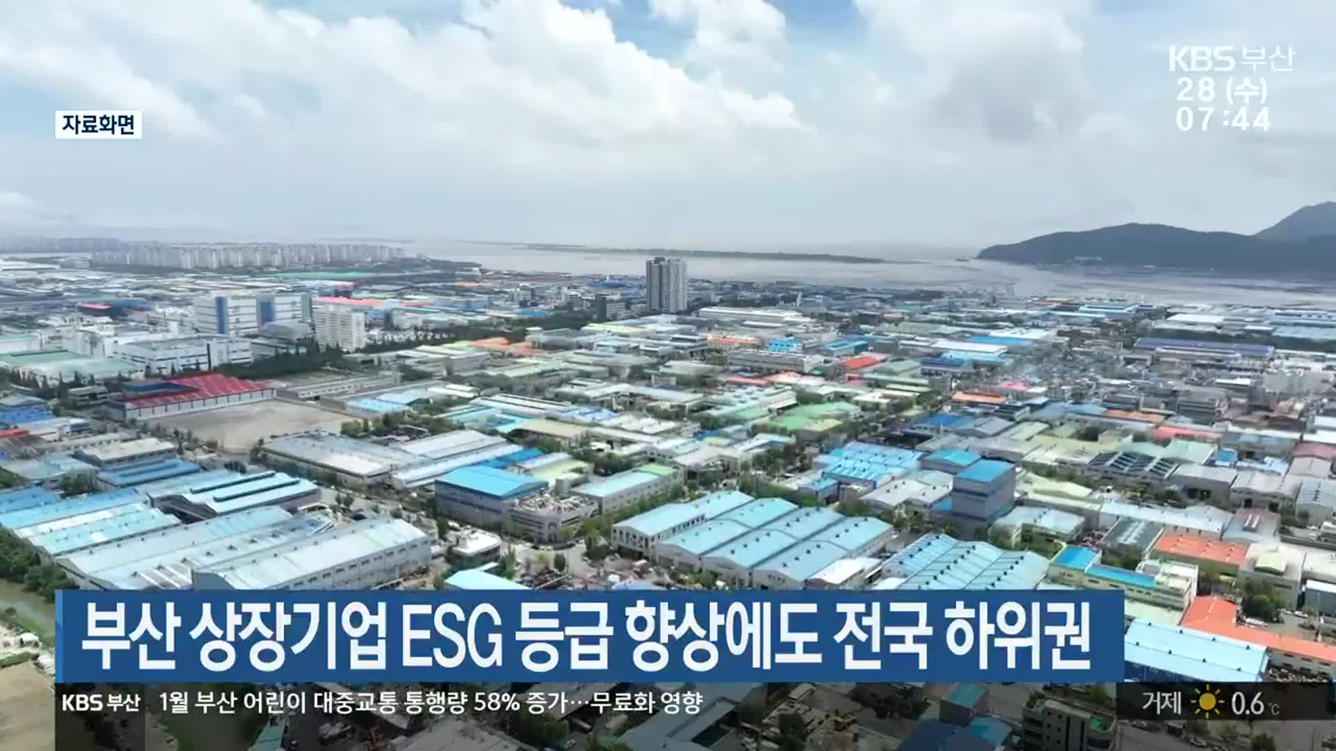 부산 상장기업 ESG 등급 향상에도 전국 하위권