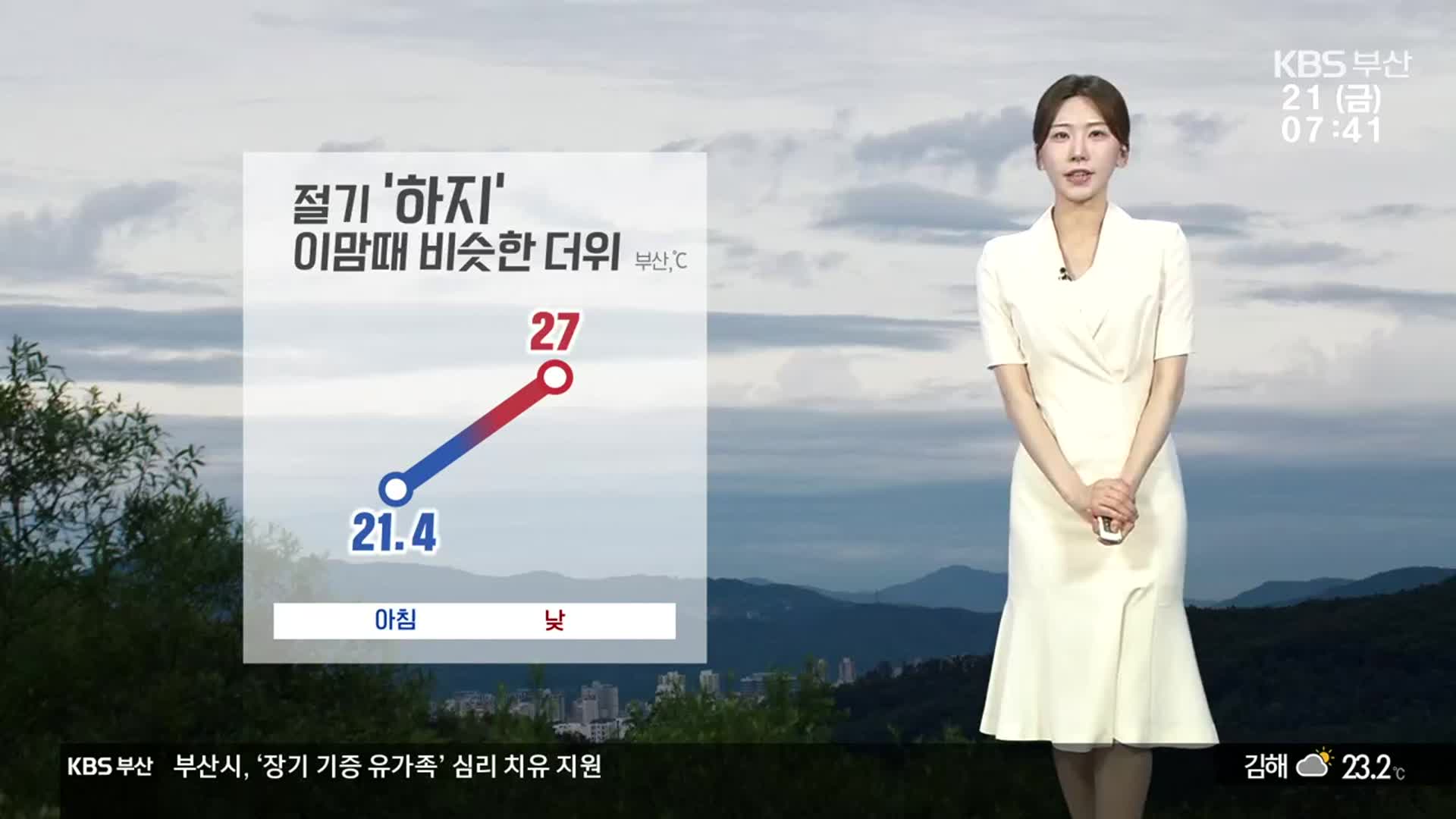 [날씨] 절기 ‘하지’, 부산 흐리고 낮 최고 27도…주말 강한 비 주의