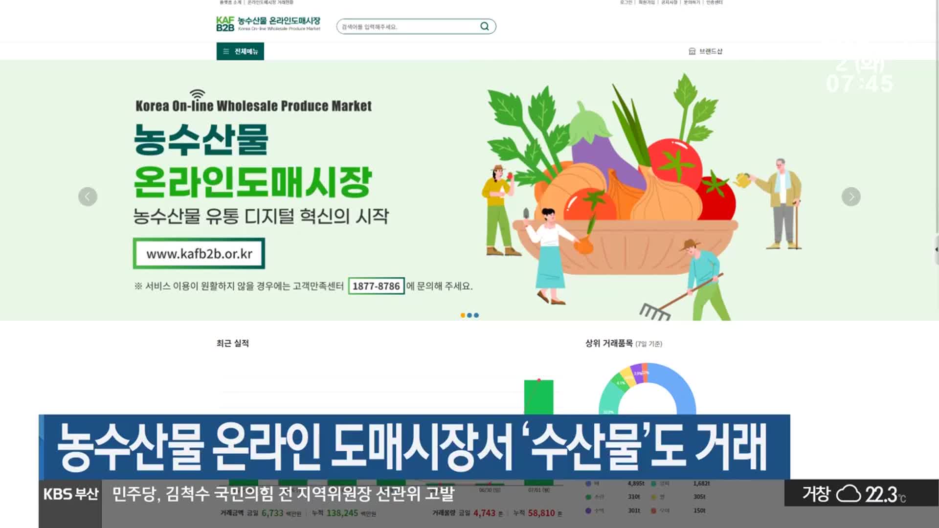 농수산물 온라인 도매시장서 ‘수산물’도 거래