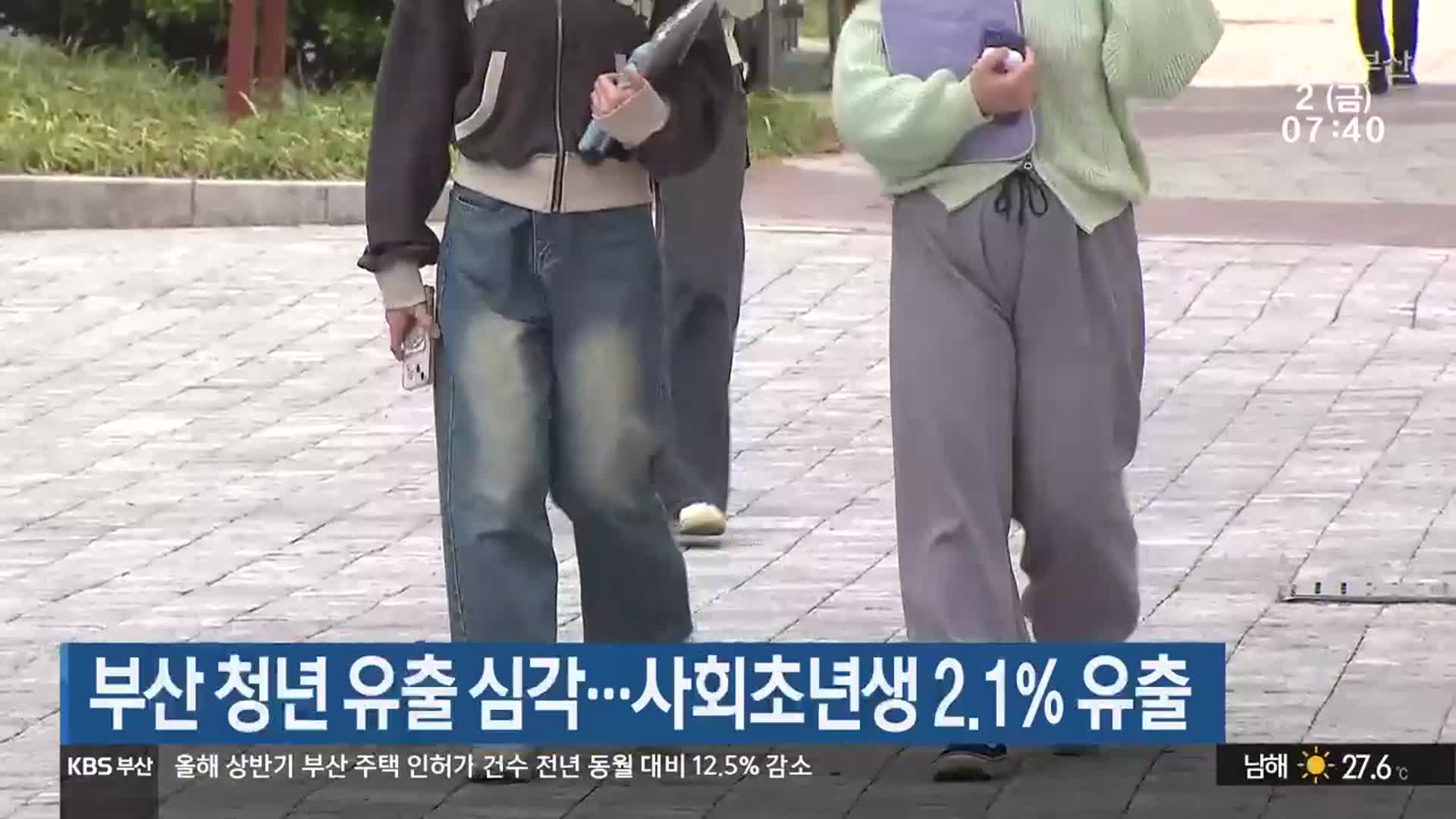 부산 청년 유출 심각…사회초년생 2.1% 유출