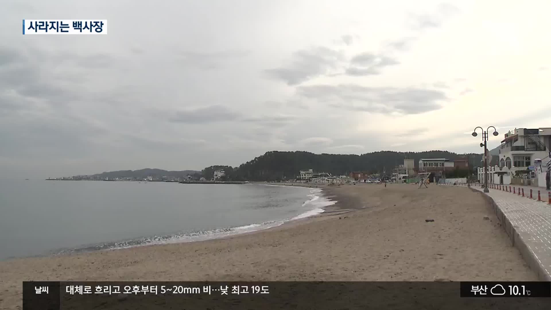 부산 백사장이 사라진다…재해 위험은 커져