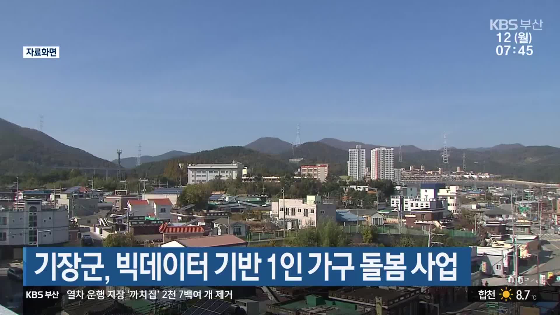 기장군, 빅데이터 기반 1인 가구 돌봄 사업