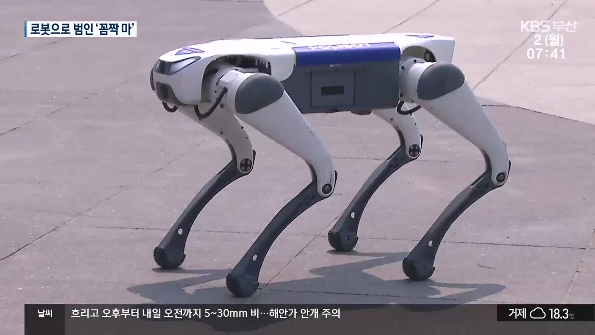 로봇으로 범인 잡는다…미래 치안 기술 공개