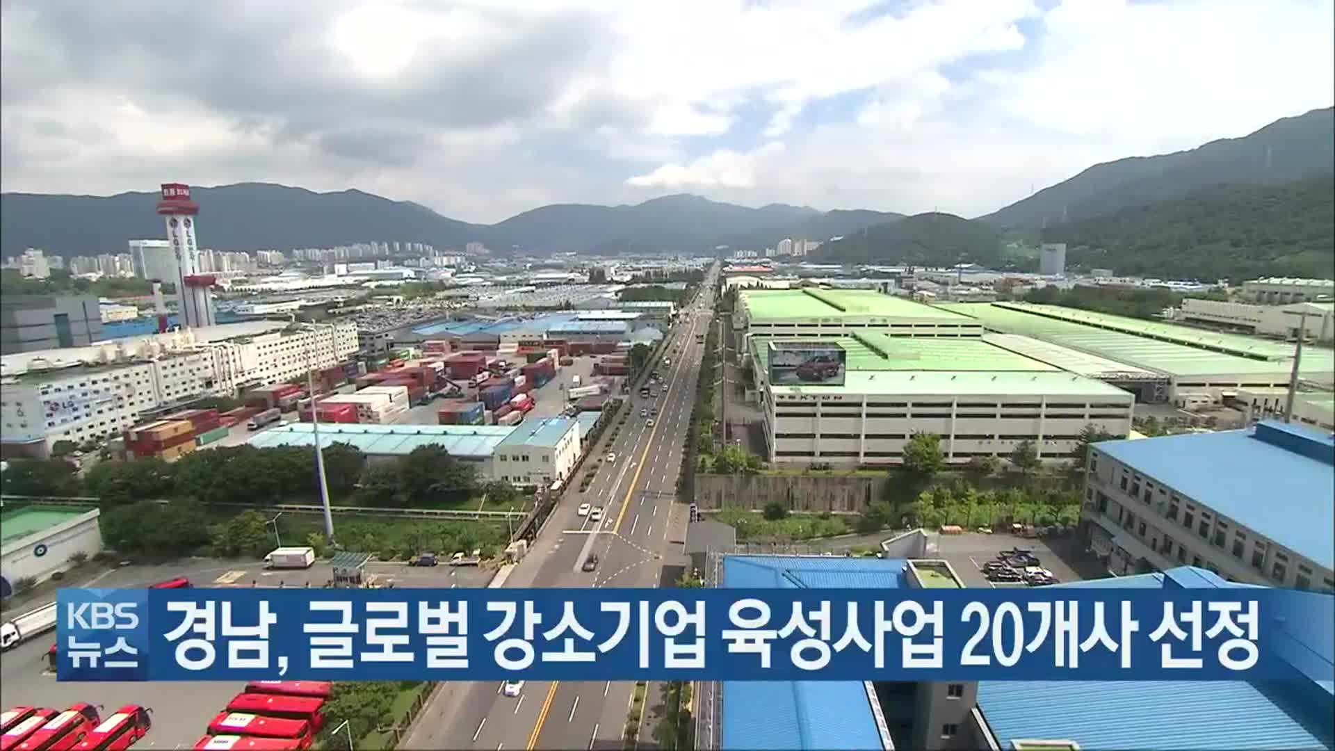 경남, 글로벌 강소기업 육성사업 20개사 선정