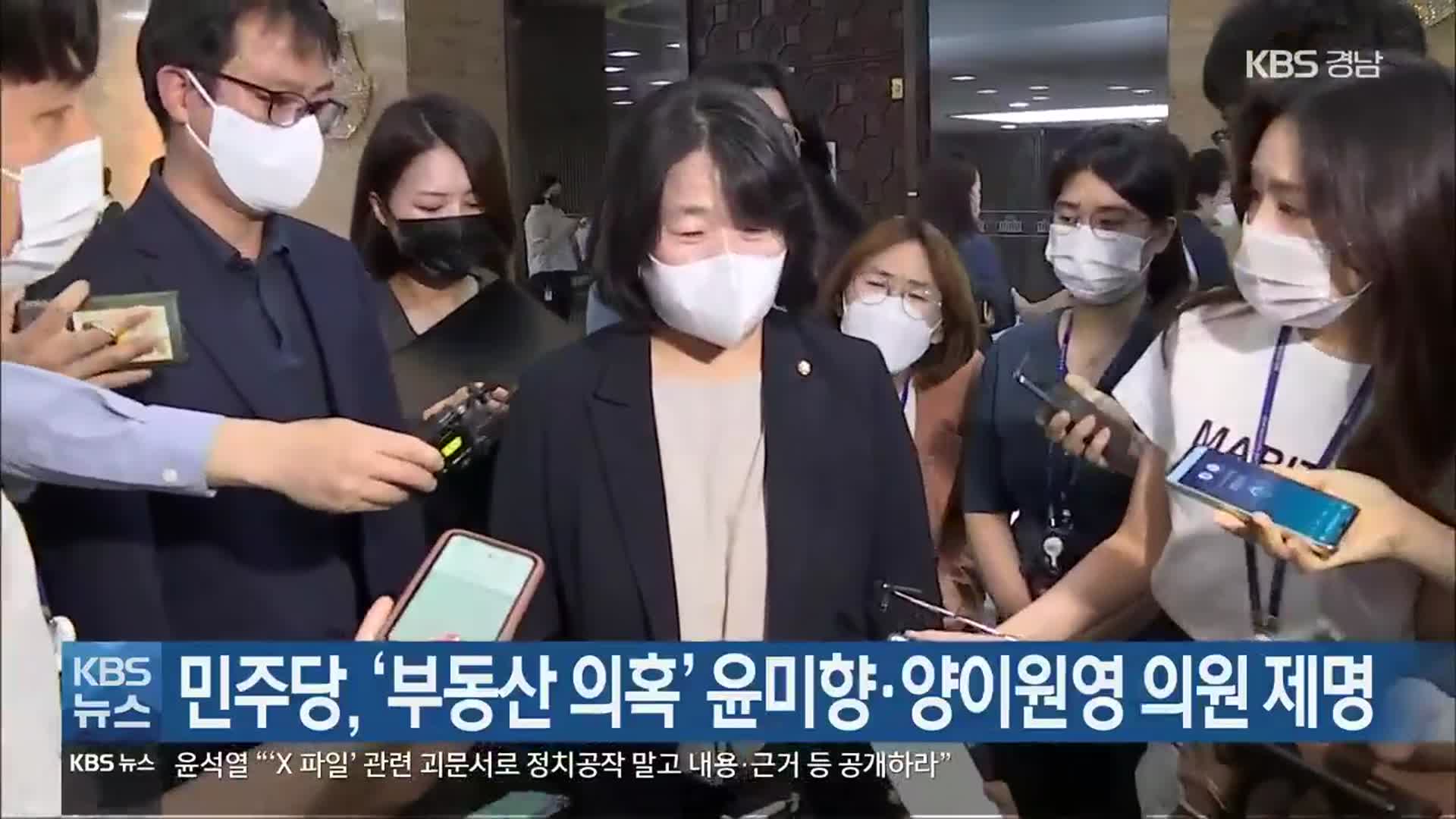 민주당, ‘부동산 의혹’ 윤미향·양이원영 의원 제명