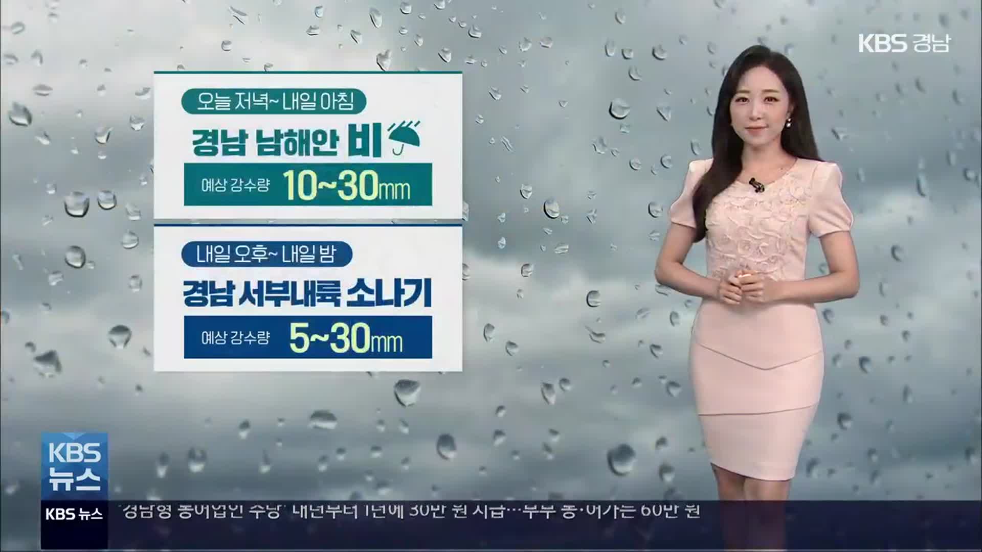 [날씨] 경남 서부 내일 오후 소나기…당분간 더위 주춤