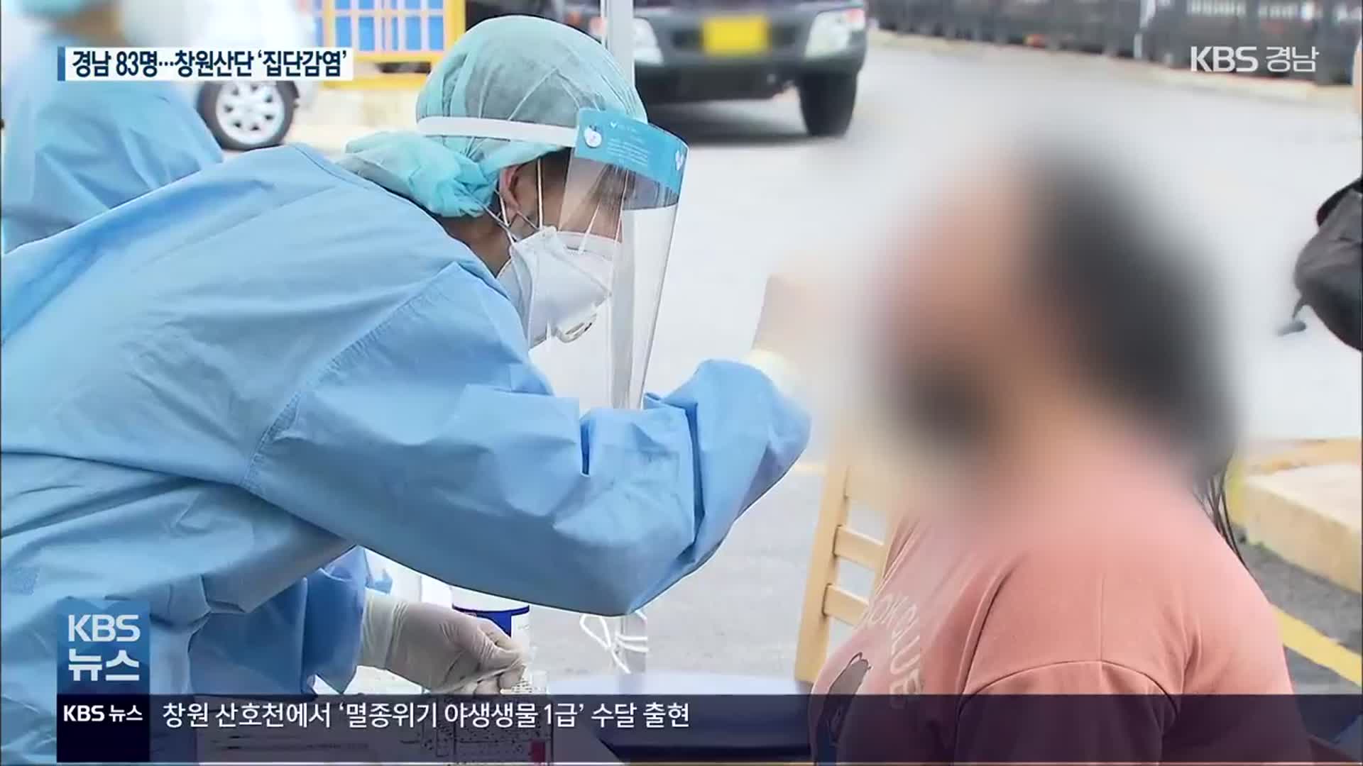 경남 신규 83명…창원산단 확진 잇따라