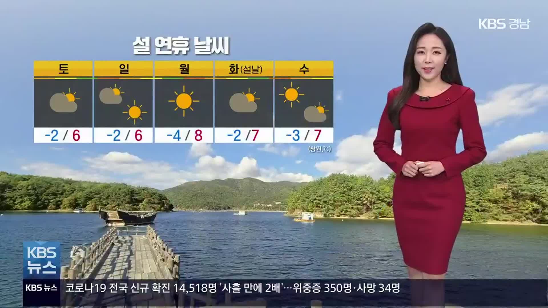 [날씨] 경남 설 연휴 기간 대체로 맑고 큰 추위 없어