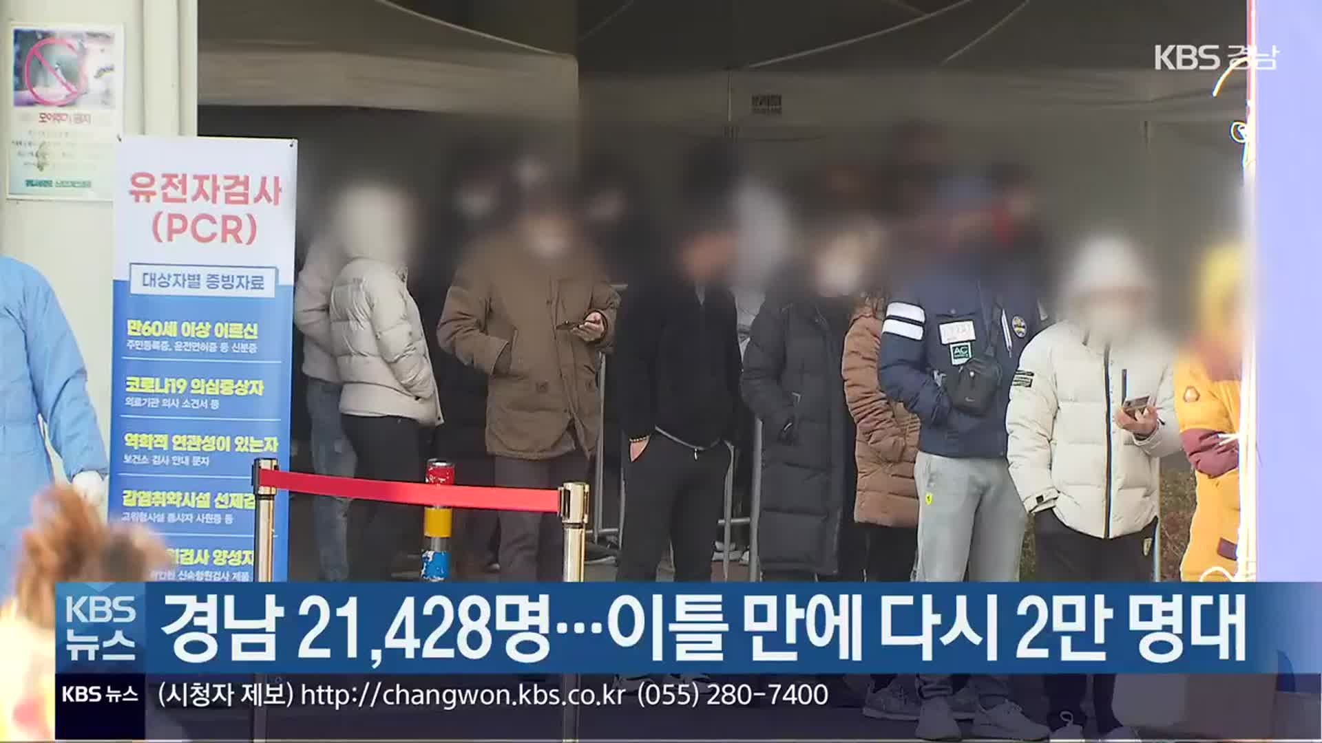 경남 21,428명…이틀 만에 다시 2만 명대