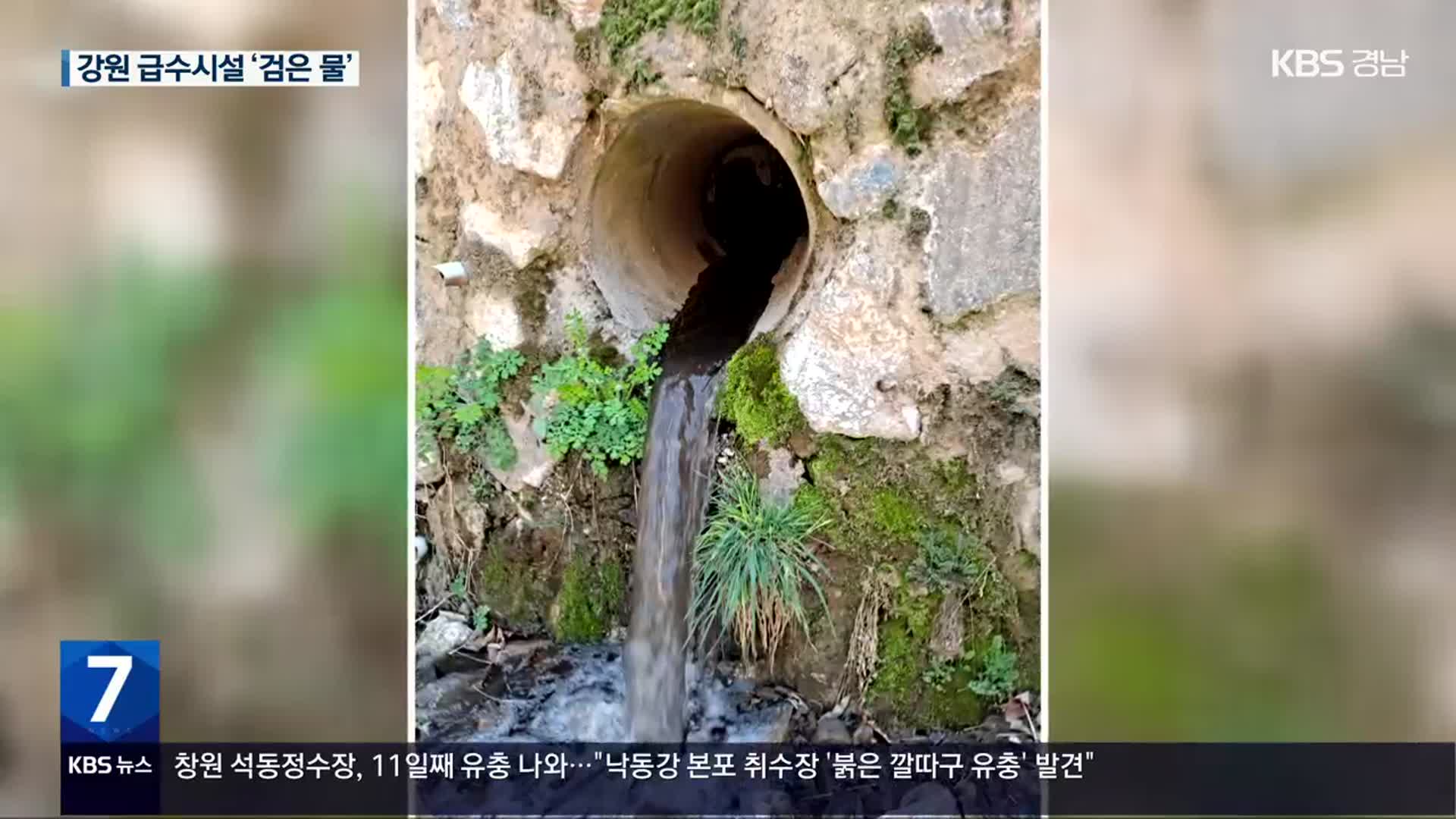 강원도 ‘검은 물’ 콸콸…“마셔도 된다고요?”