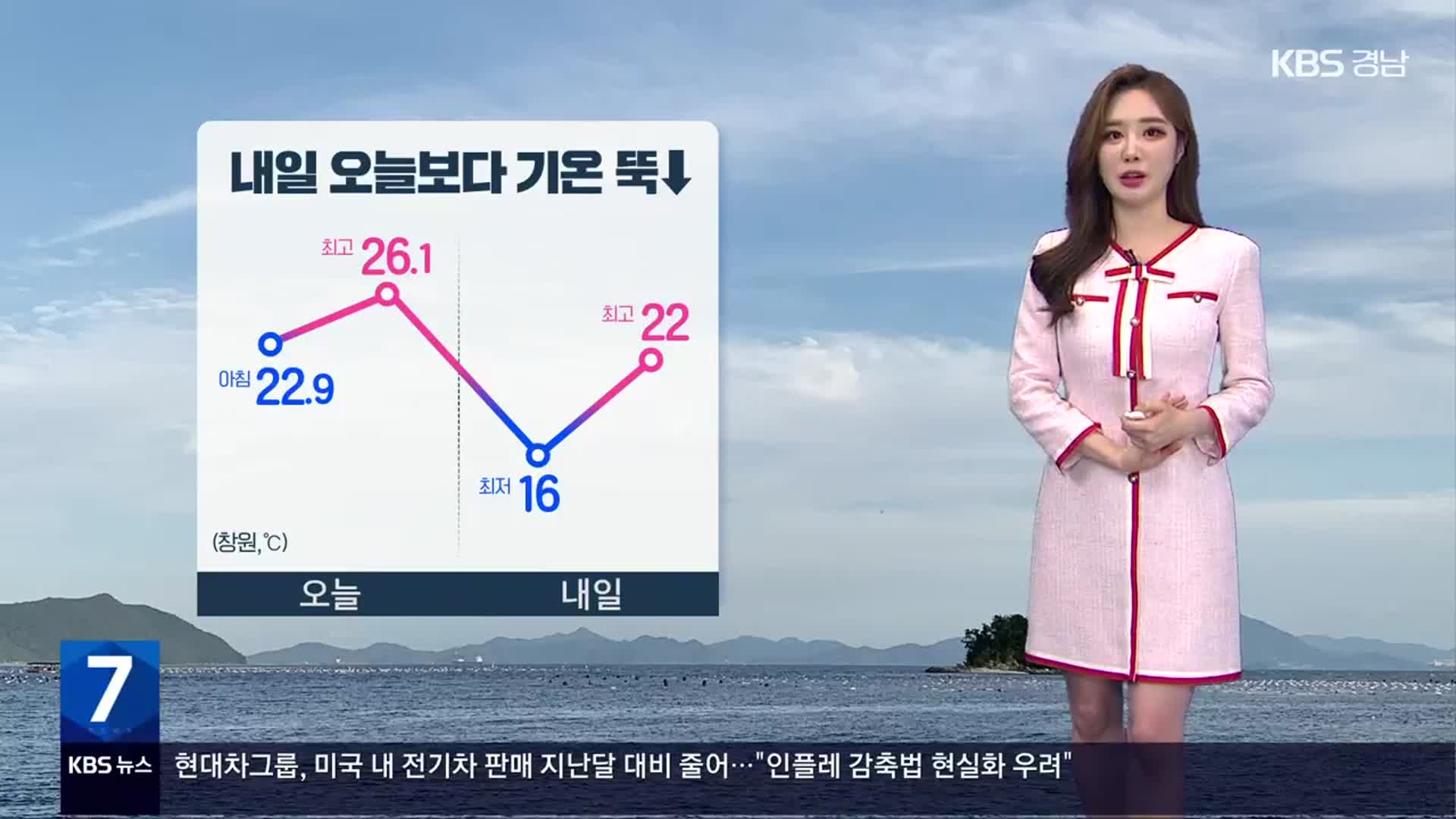 [날씨] 경남 중부내륙 저녁까지 ‘비’…내일 오늘보다 기온 뚝