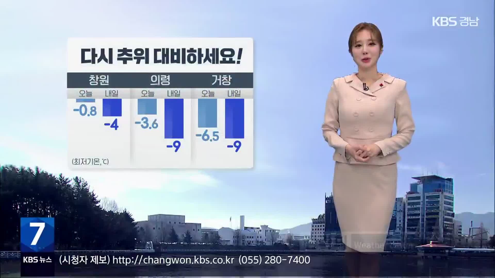 [날씨] 경남 내일 아침 다시 강추위…건조특보 확대 ‘불 조심’