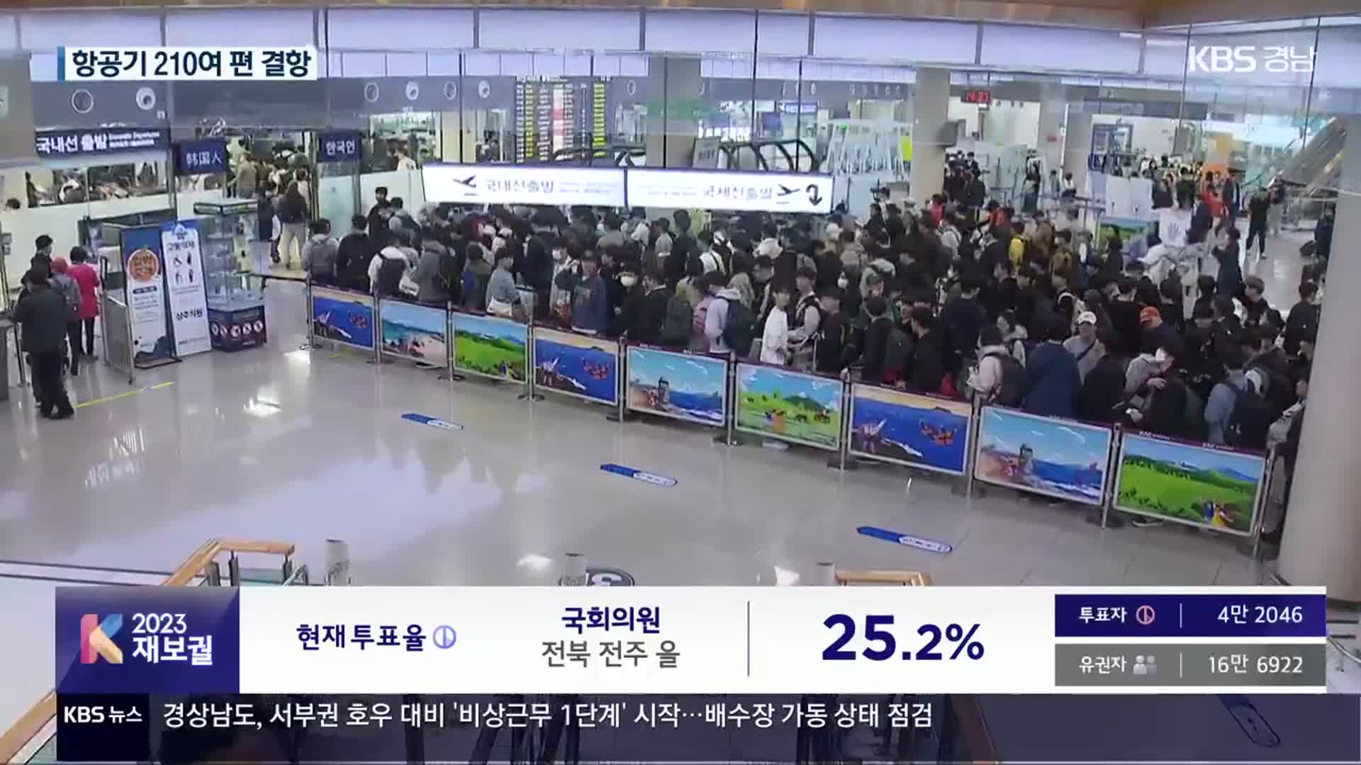 제주공항 결항·지연 속출…바닷길도 차질