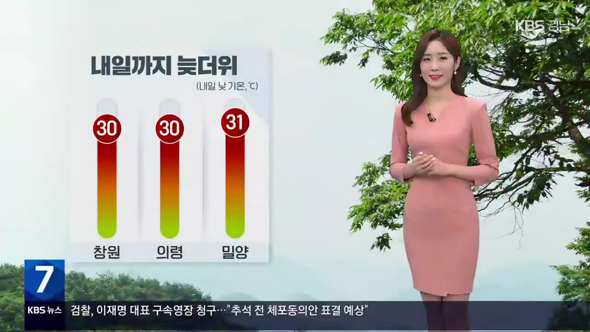 [날씨] 경남 내일까지 늦더위…아침 짙은 안개 유의